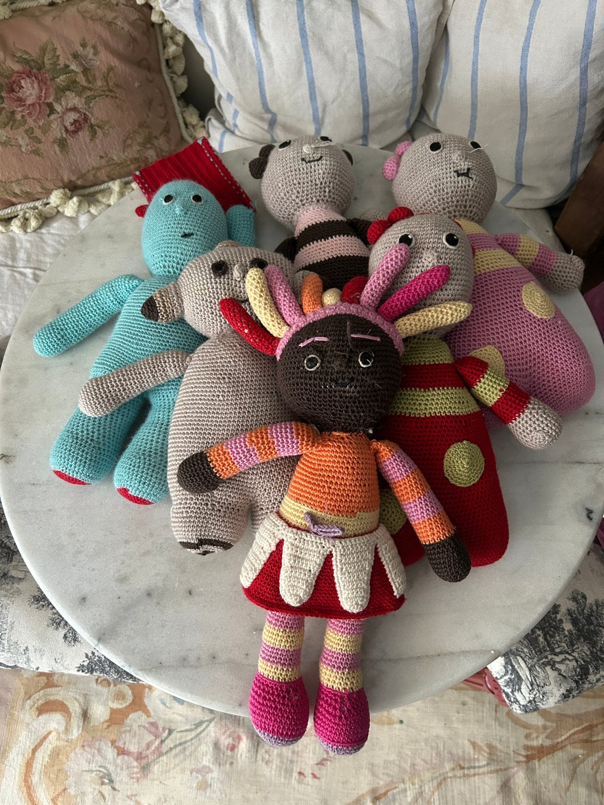 Gehaakte knuffels - In the Night Garden  (set van 6), Gebruikt, Overige merken, Overige typen, Ophalen of Verzenden