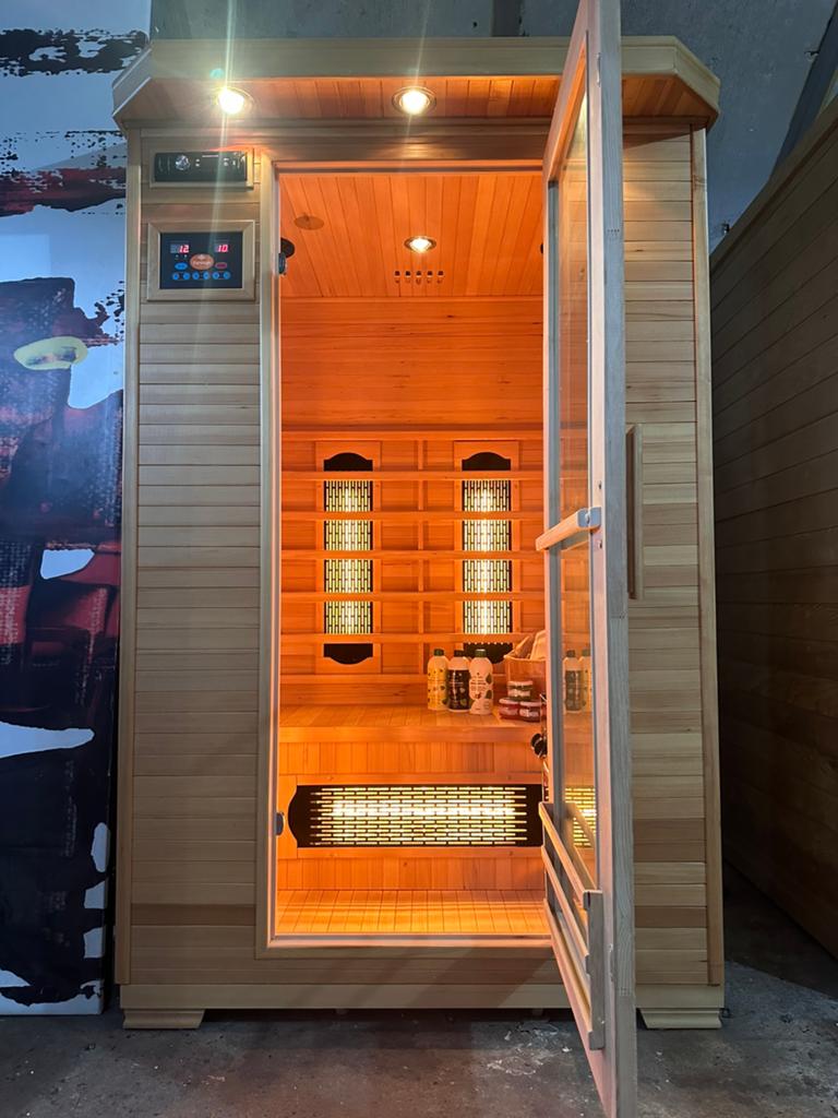 COMBI SAUNA INFRAROOD MET OPGIETKACHEL GRATIS BEZORGD! 🚚