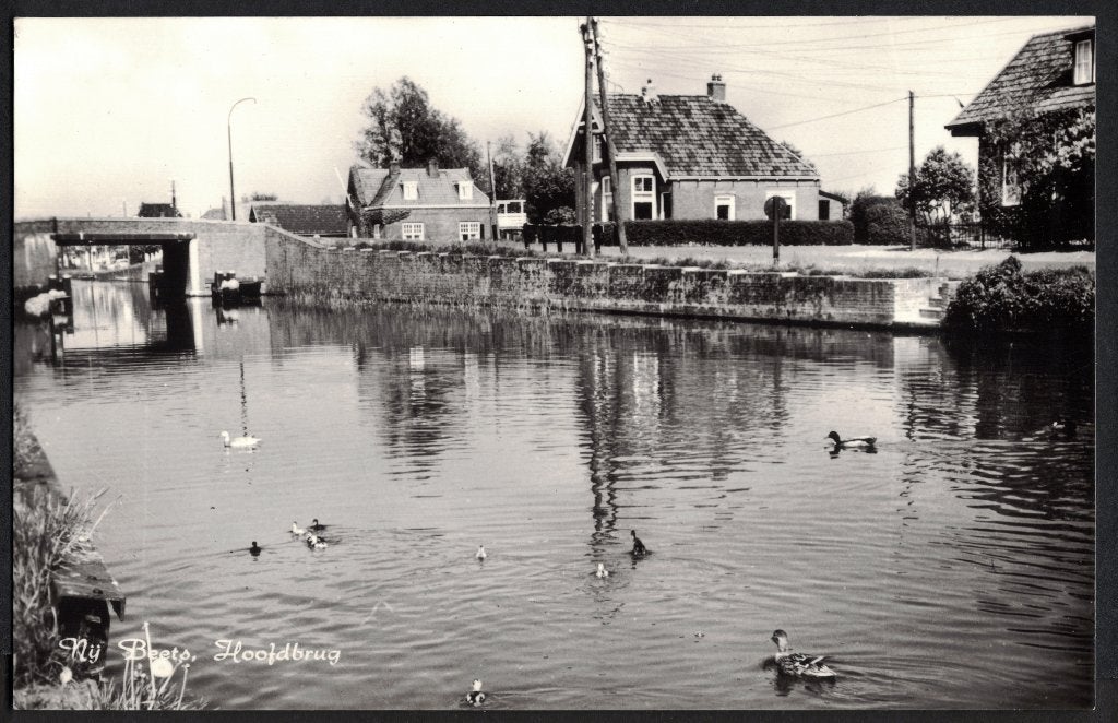 Nij Beets, Hoofdbrug. 1980. Uitgave Jan Wagenaar, Nij Beets., Verzamelen, Ophalen of Verzenden, 1960 tot 1980, Ongelopen, Friesland
