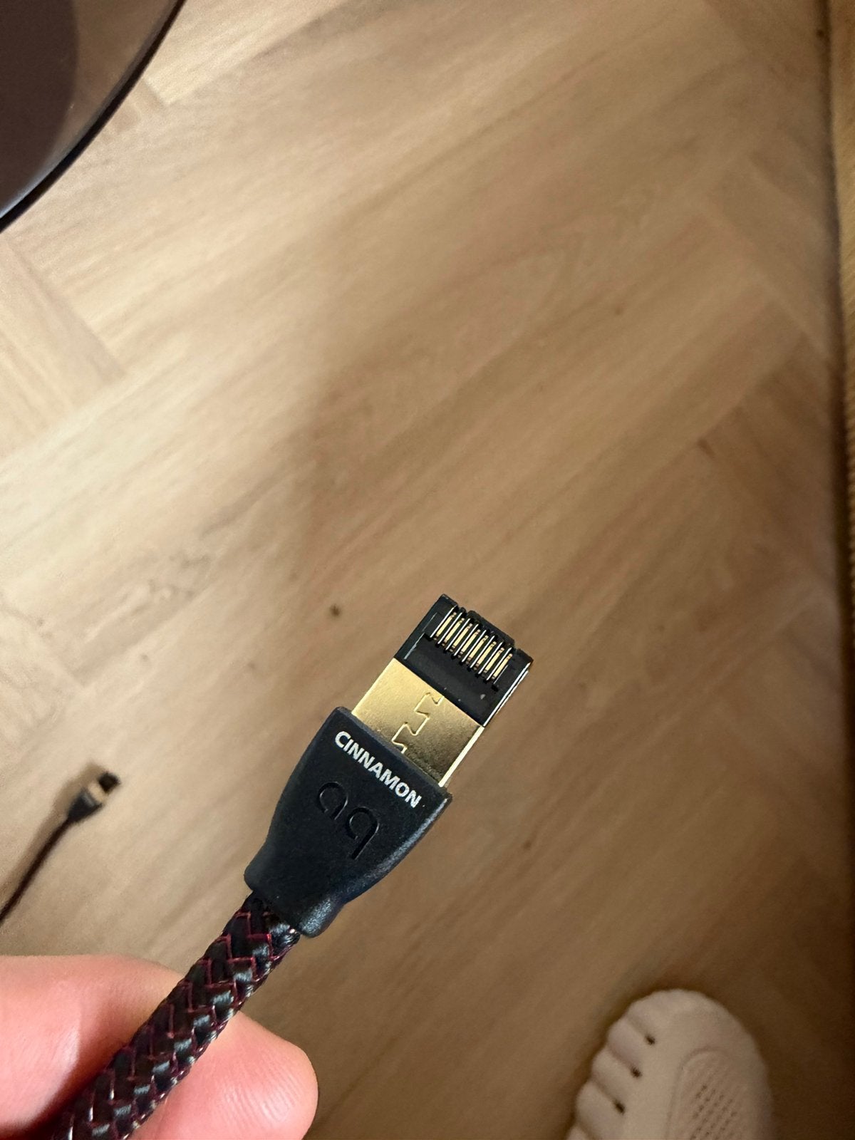 AudiQuest Cinnamon ethernet 75 cm 3 x, Audio, Tv en Foto, Ophalen of Verzenden, Gebruikt, Minder dan 2 meter, Overige kabels