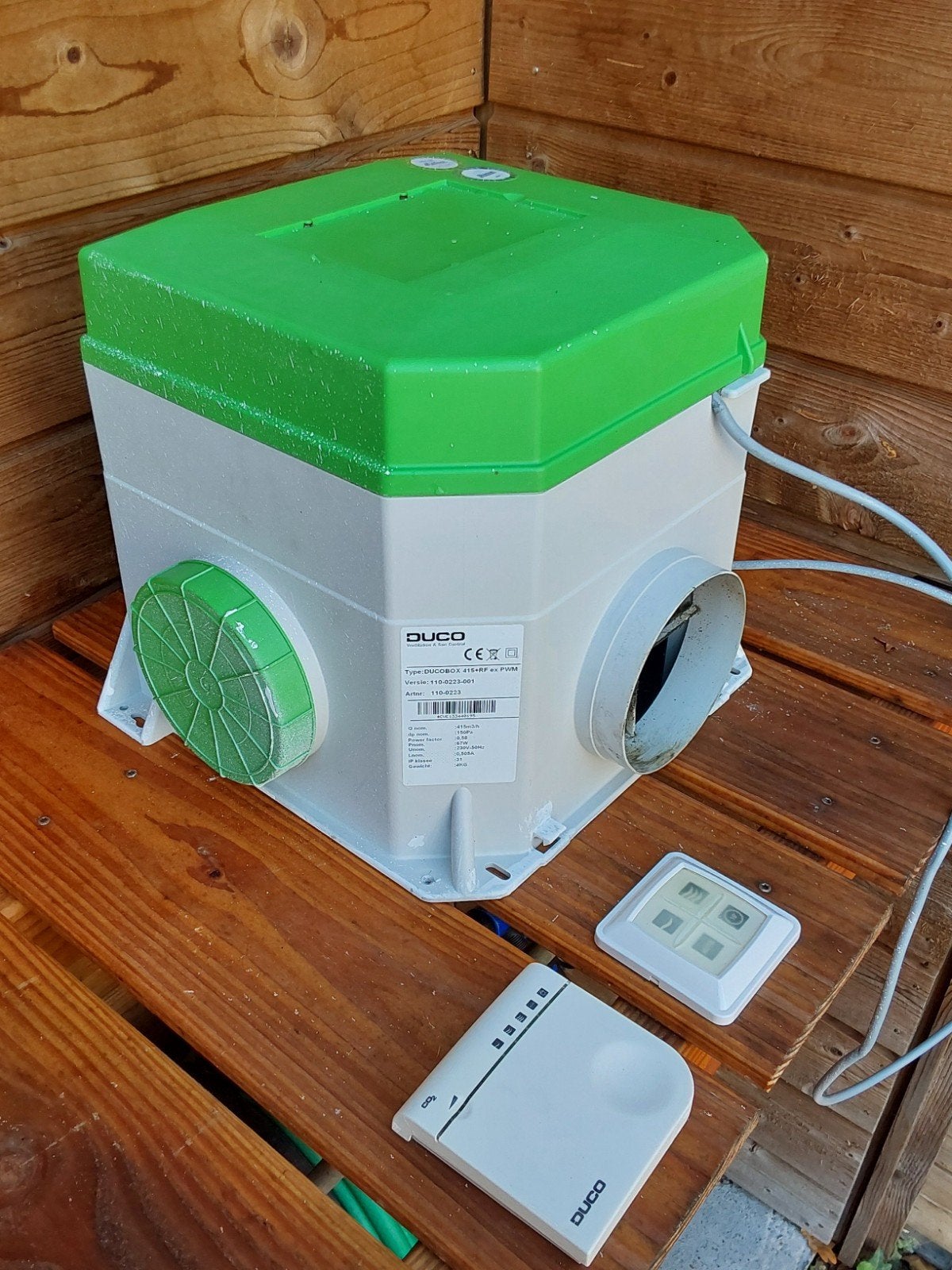 ventilatiebox DUCO, Ophalen of Verzenden, Gebruikt, Afzuiger