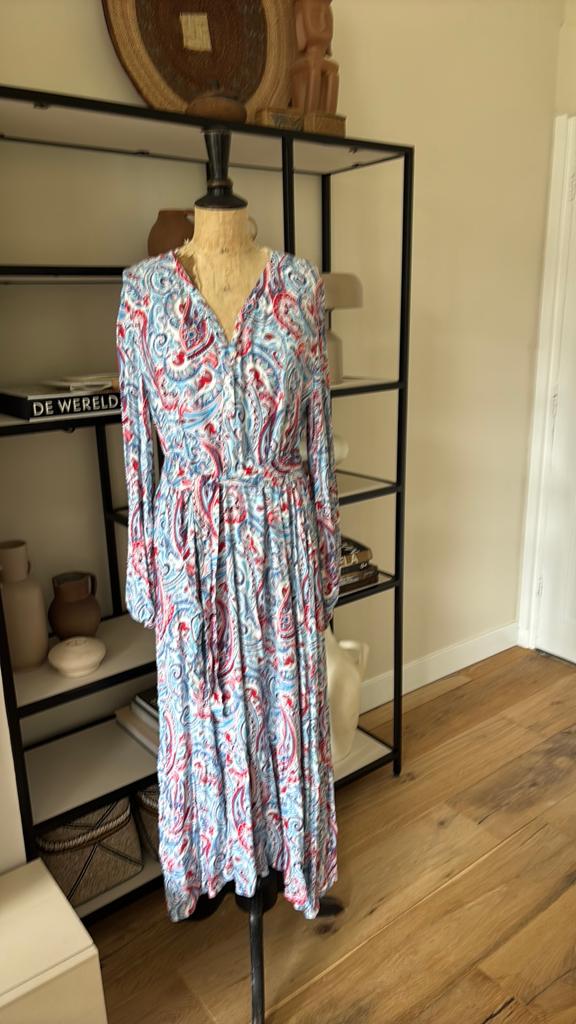 EST ‘SEVEN lange zwierige zomerjurk maat L nieuwstaat, Kleding | Dames, Ophalen of Verzenden, Zo goed als nieuw, Maat 38/40 (M)