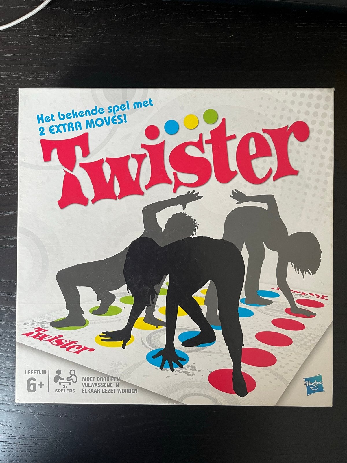 Twister spel - Gebruikt, compleet met 2 extra moves!, Ophalen of Verzenden, Gebruikt