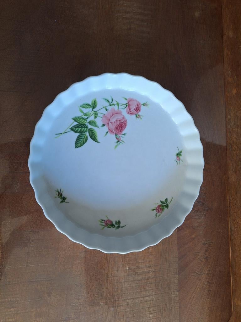 Christineholm Brocante Quicheschaal / Ovenschaal met Rozen, Ophalen