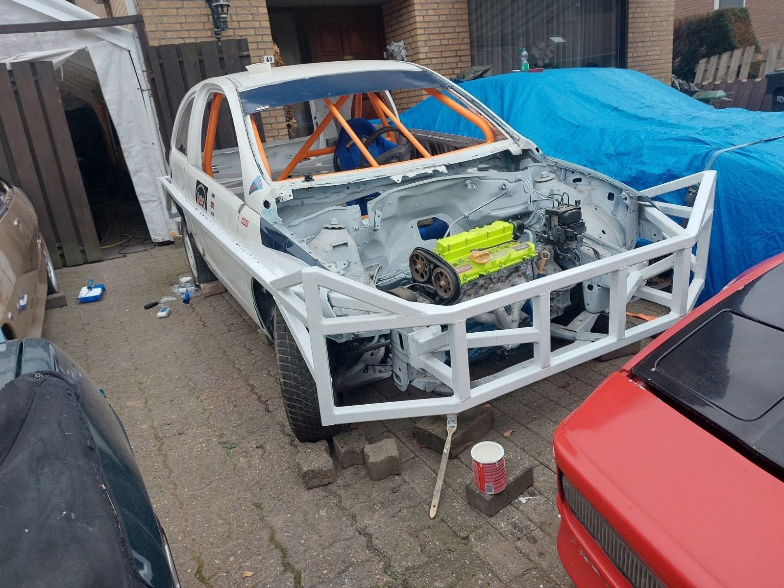 Stock car Opel Corsa, Auto-onderdelen, Ophalen, Opel