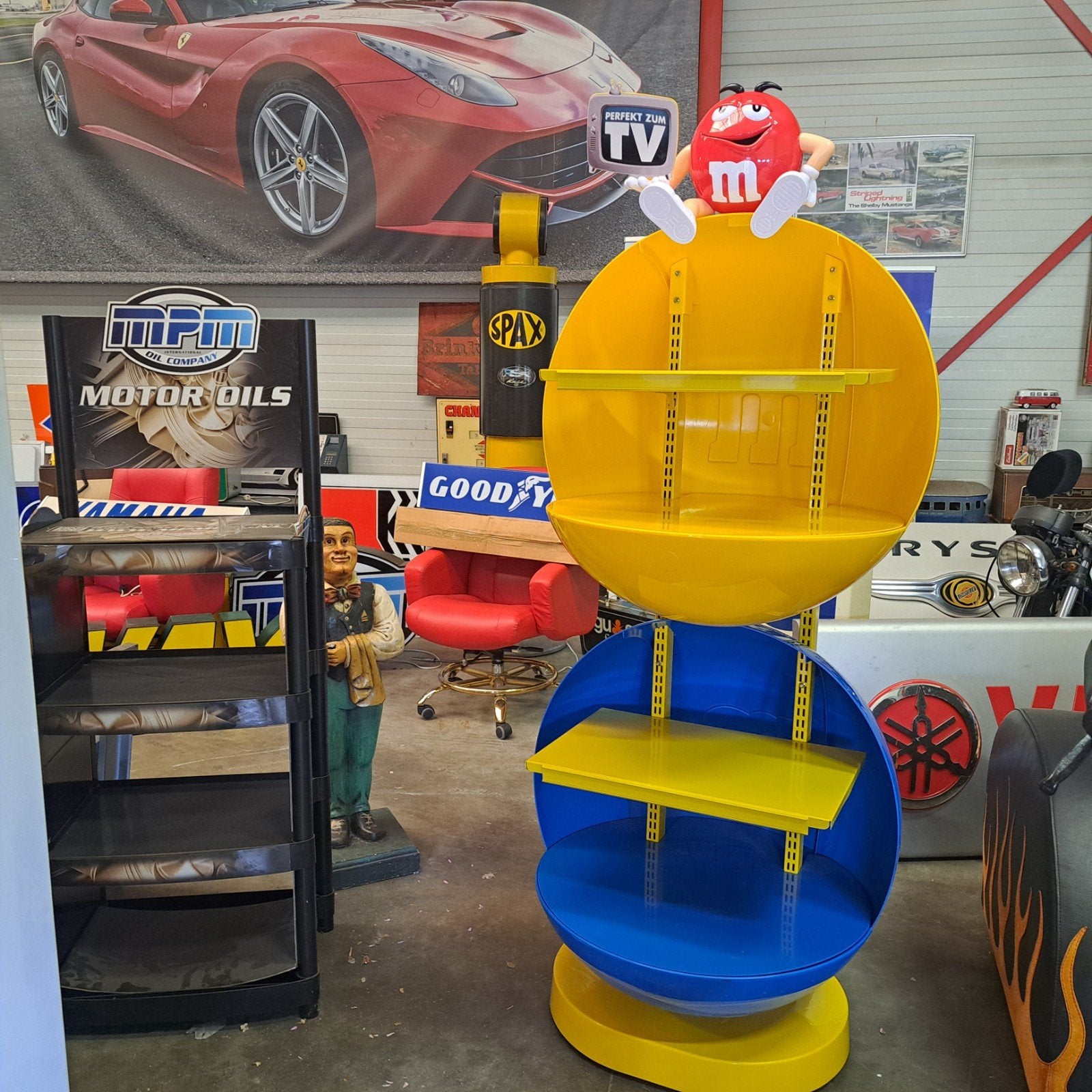 M&M reclame winkeldisplay XL, Verzamelen, Merken en Reclamevoorwerpen, Ophalen, Gebruikt, Reclamebord