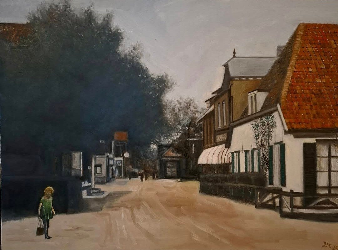 Schilderij Vaassen rond 1900 60x80 cm, Ophalen of Verzenden
