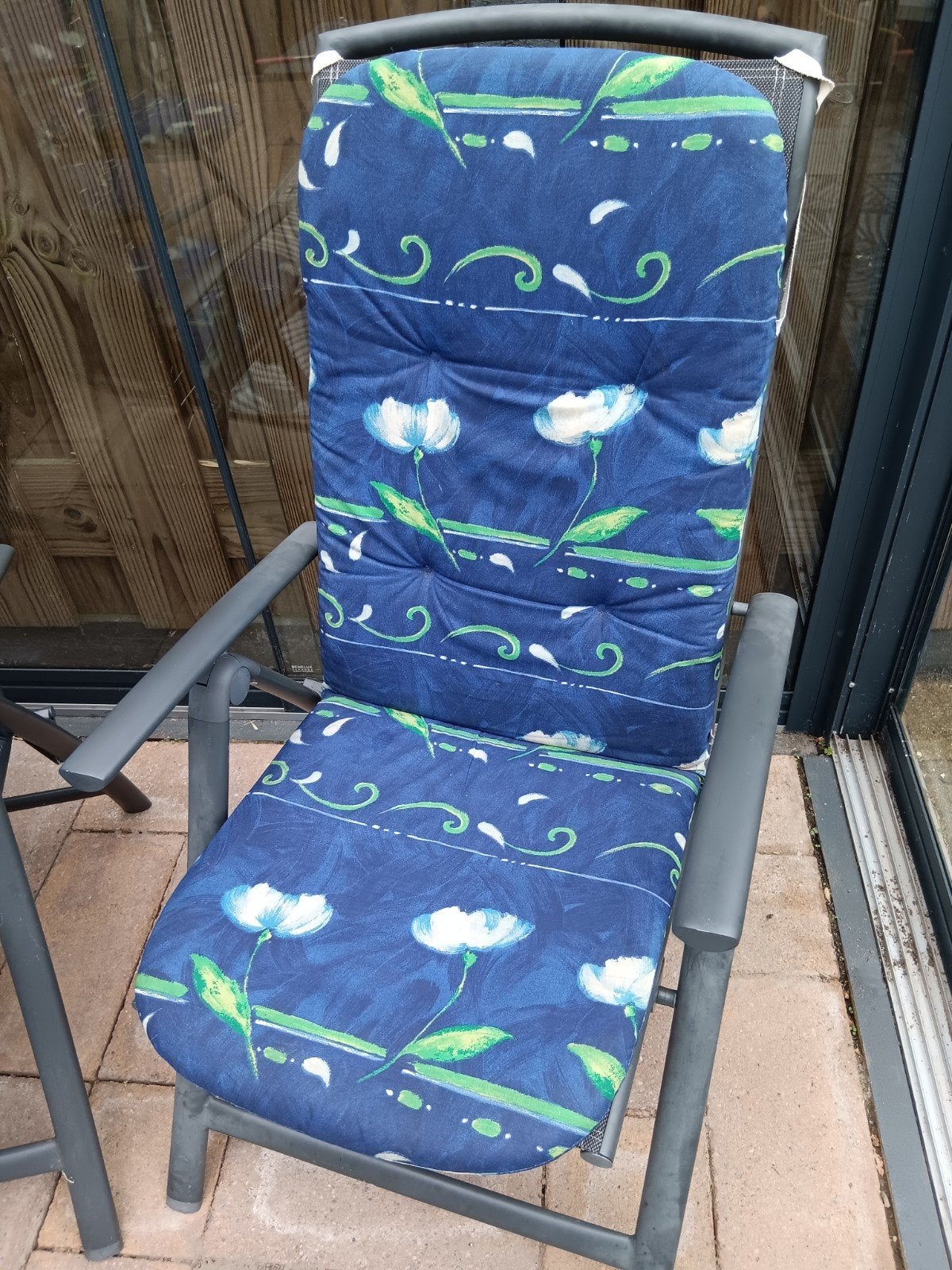 4 of 8 tuinstoelkussens, Ophalen, Gebruikt, Overige materialen, Stapelbaar
