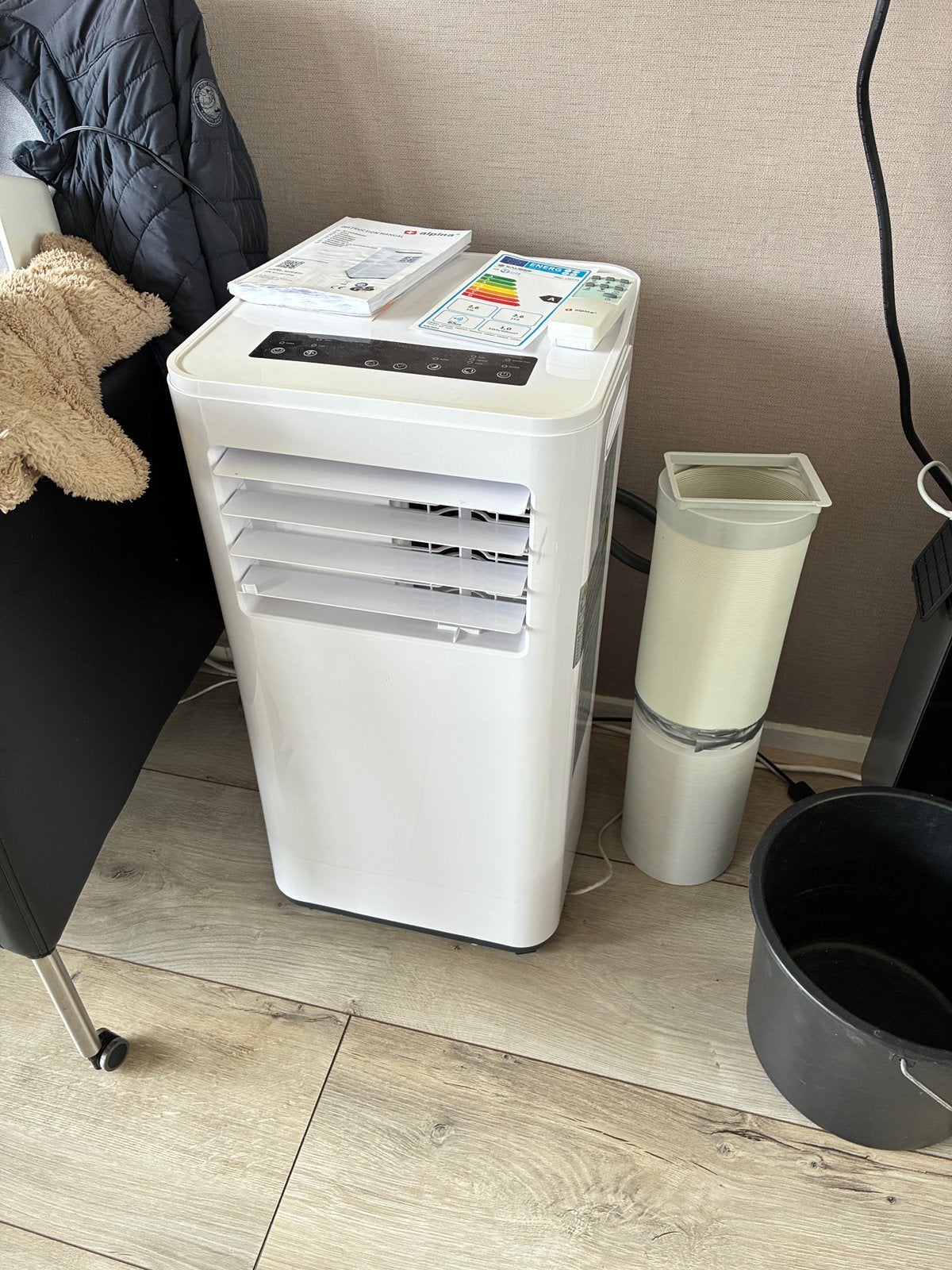 Airco met afstandbediening 9000 BTU !, Witgoed en Apparatuur, Airco's, Ophalen, Gebruikt, Minder dan 60 m³, Timer