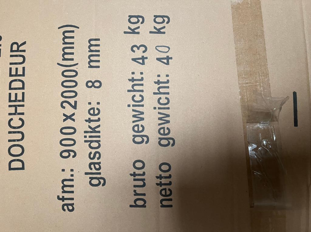 Softclose douchedeur 90x200, Doe-het-zelf en Verbouw, Sanitair, Ophalen, Nieuw, Glas, Douche