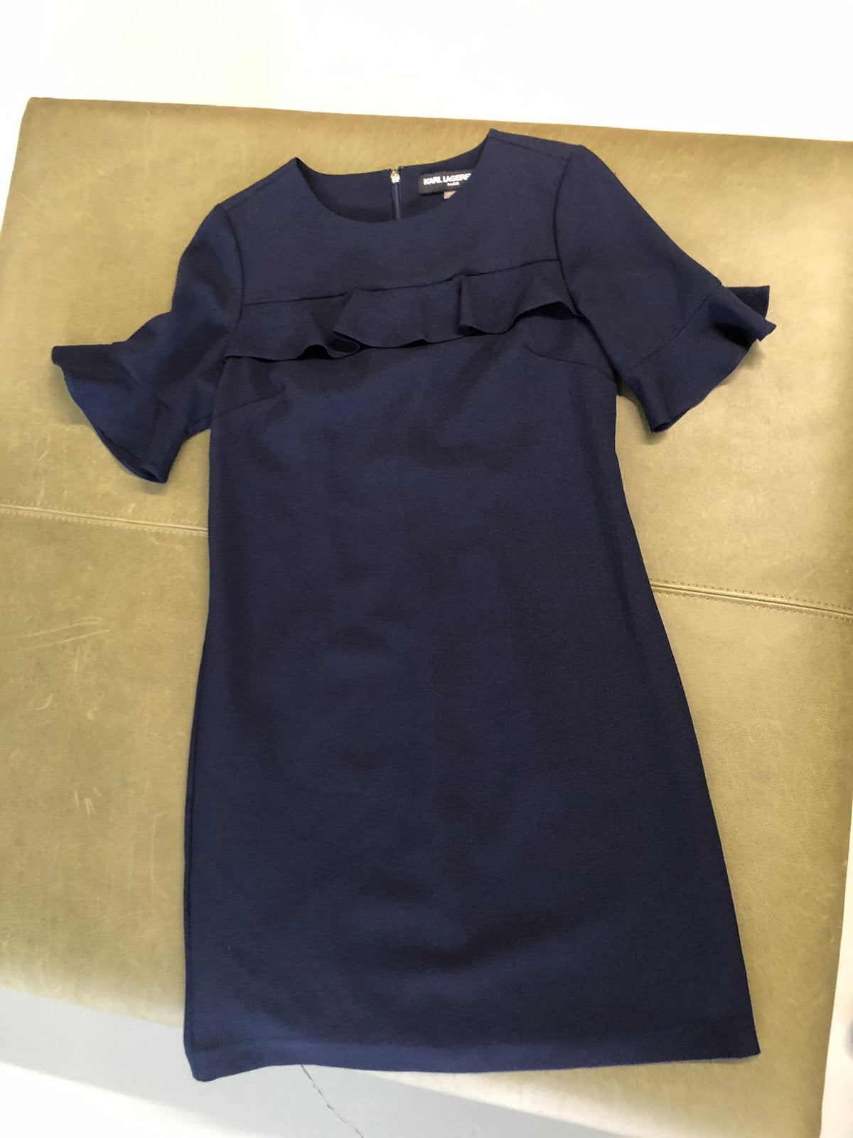 KARL LAGERFELD JURK, maat S, Kleding | Dames, KARL LAGERFELD, Blauw, Ophalen of Verzenden, Zo goed als nieuw
