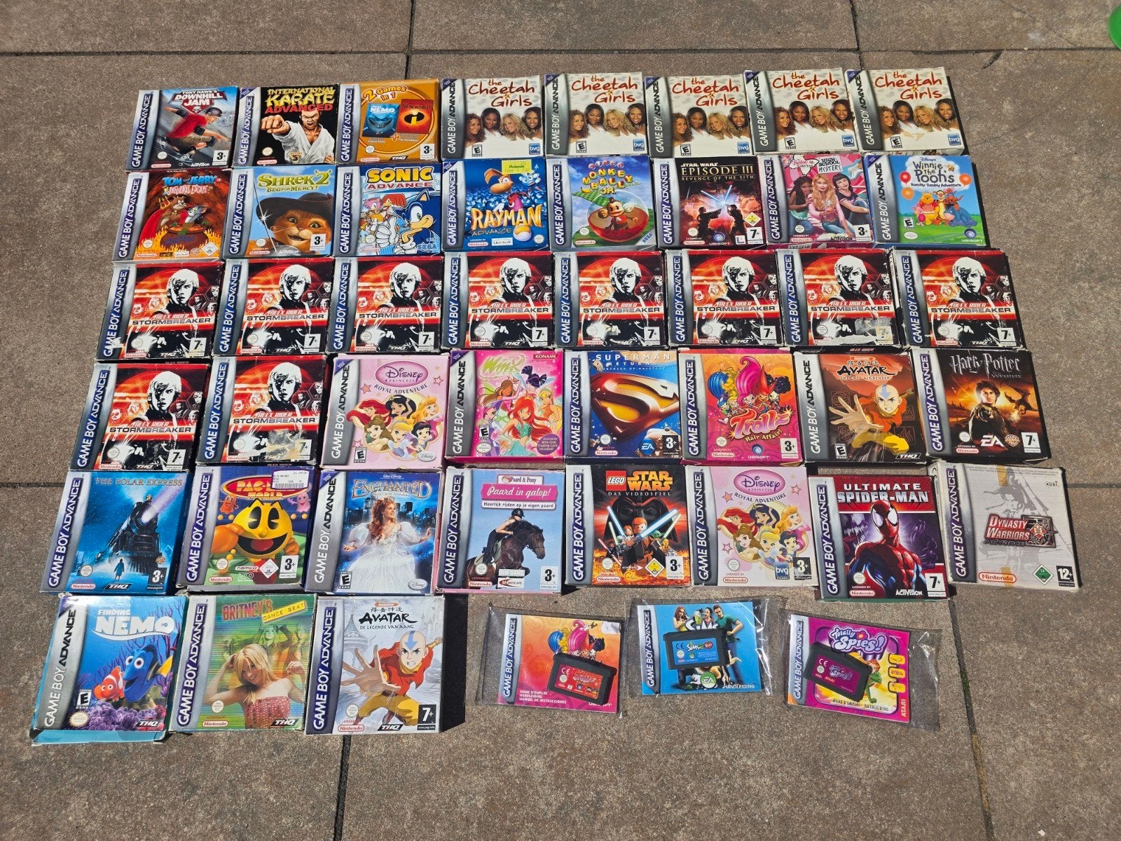 46 Game Boy Advance Spellen - sonic rayman Star Wars winx, Avontuur en Actie, Gebruikt, 1 speler, Ophalen of Verzenden