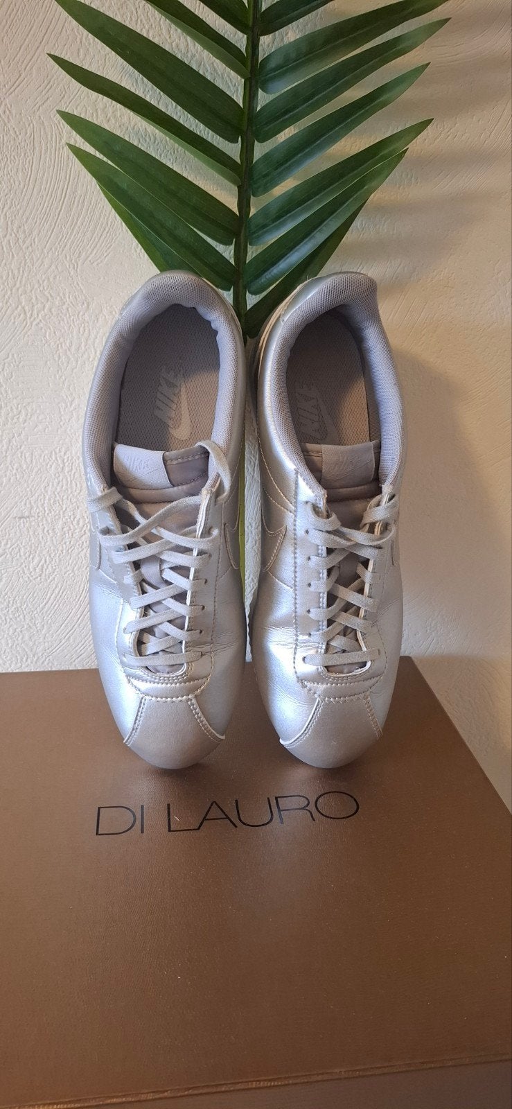 Nike Cortez Sneakers - Zilver - Maat 42.5, Ophalen of Verzenden, Zo goed als nieuw, Overige kleuren, Sneakers of Gympen