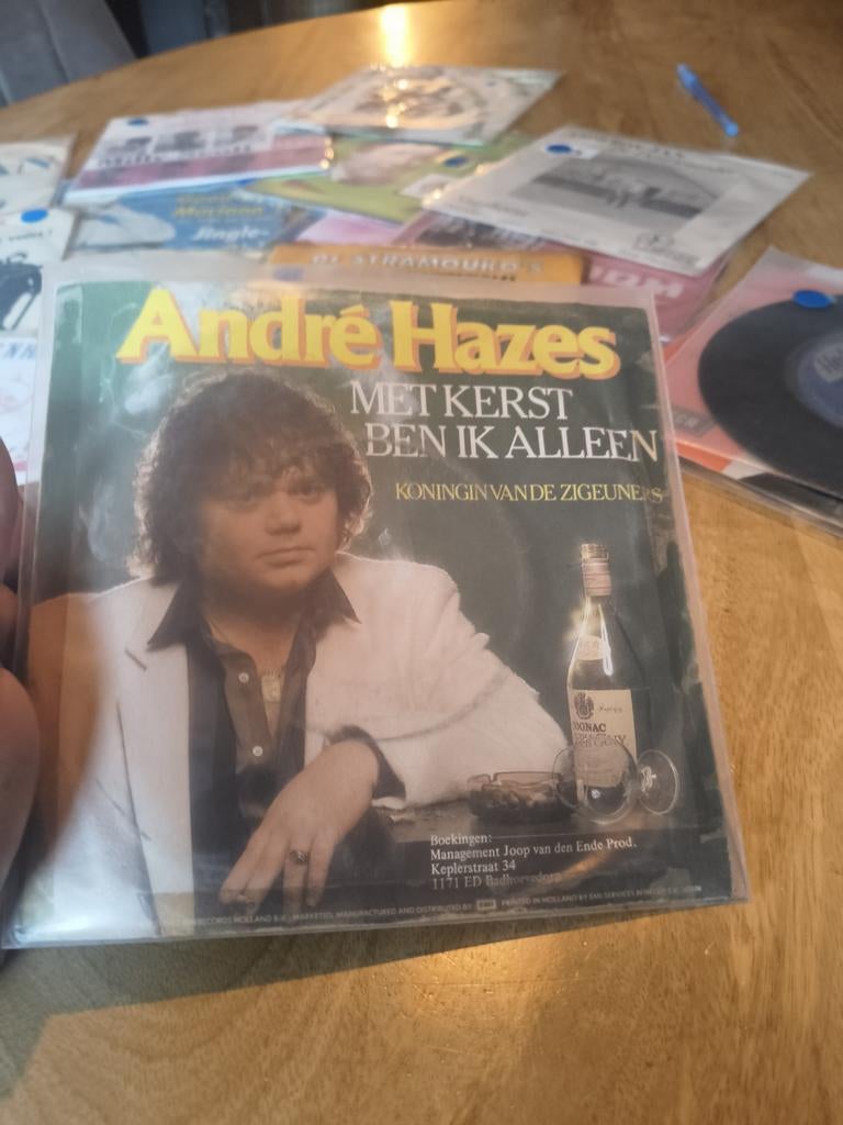 André Hazes - Met Kerst Ben Ik Alleen Single Vinyl, Gebruikt, 7 inch, Nederlandstalig, Single