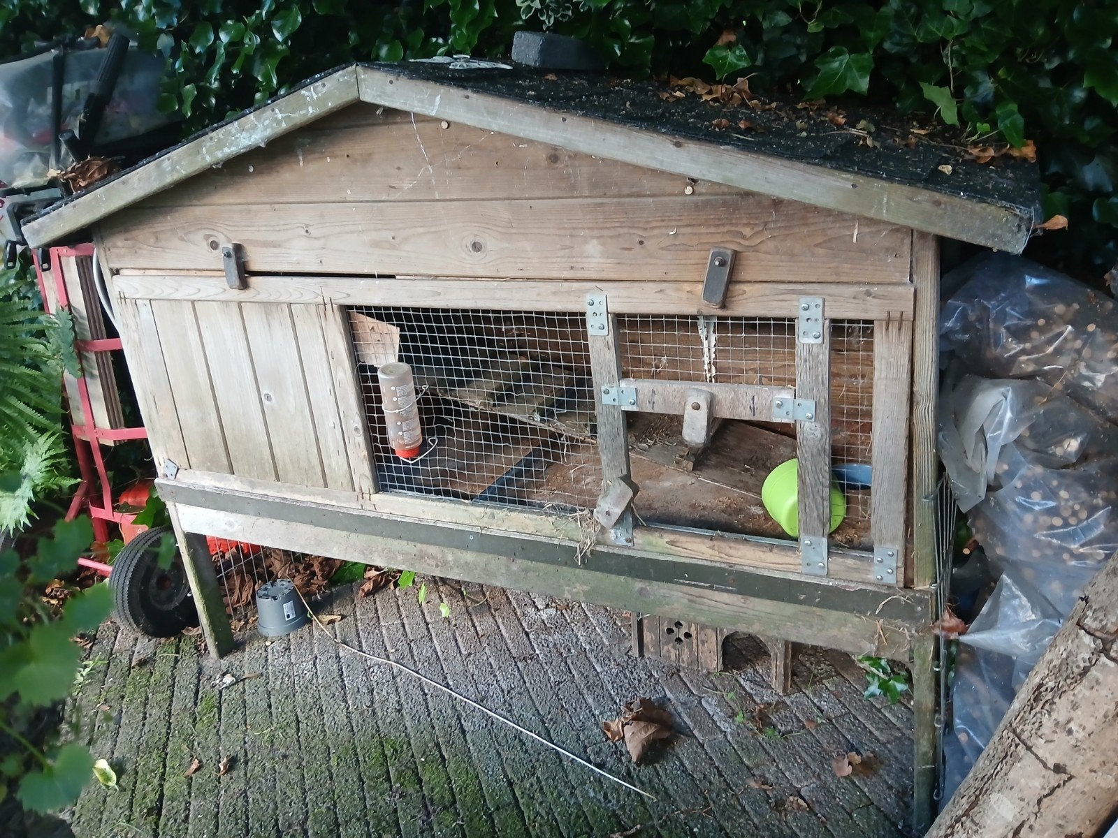 Groot konijnenhok met ren en toebehoren., Ophalen, 110 cm of meer, 90 cm of meer, Konijn