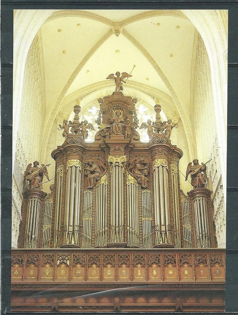 Antwerpen Vrouwekathedraal Kerk Orgel Ansichtkaart f-124b, Ophalen of Verzenden, Zo goed als nieuw, Kaart of Prent, Christendom | Katholiek