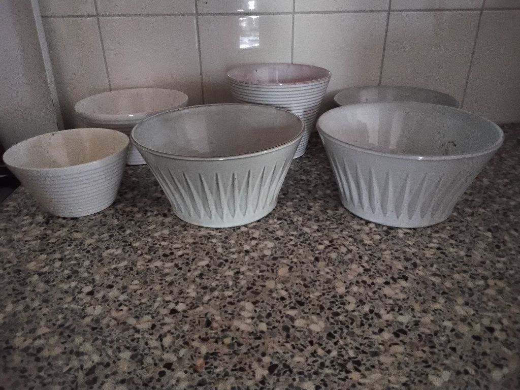 Adco bloempotten serie, Ophalen, Gebruikt, Rond, Aardewerk