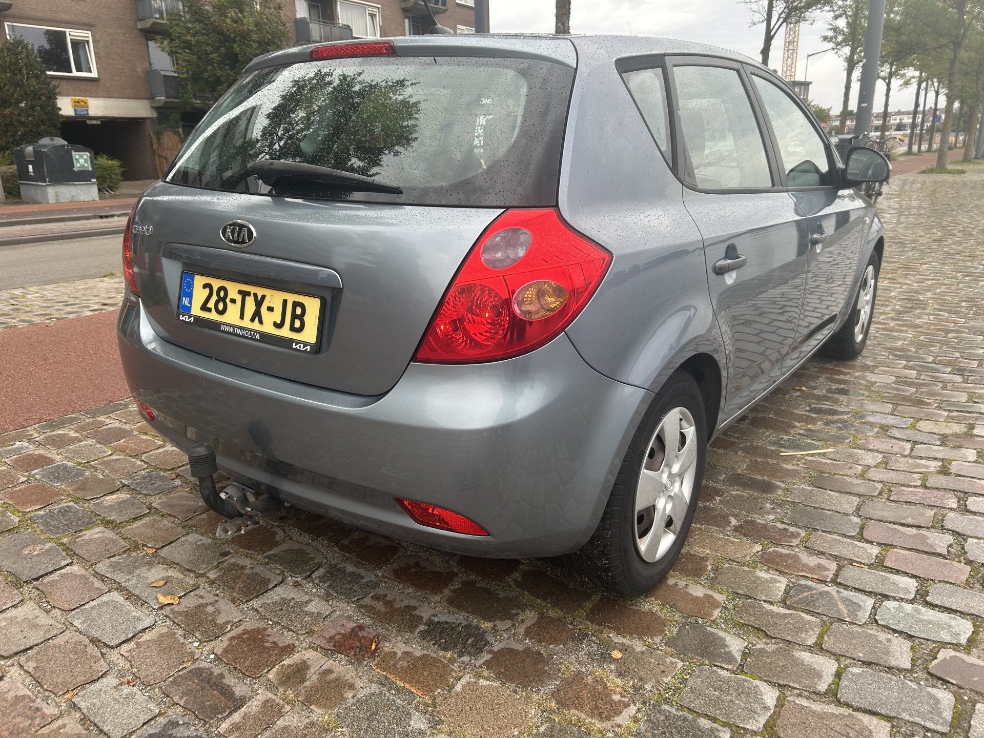 Kia cee'd 1.4 X-tra Airco 5 deurs niewe apk (bj 2007), Auto's, Dealer onderhouden, Stof, Gebruikt, Zwart