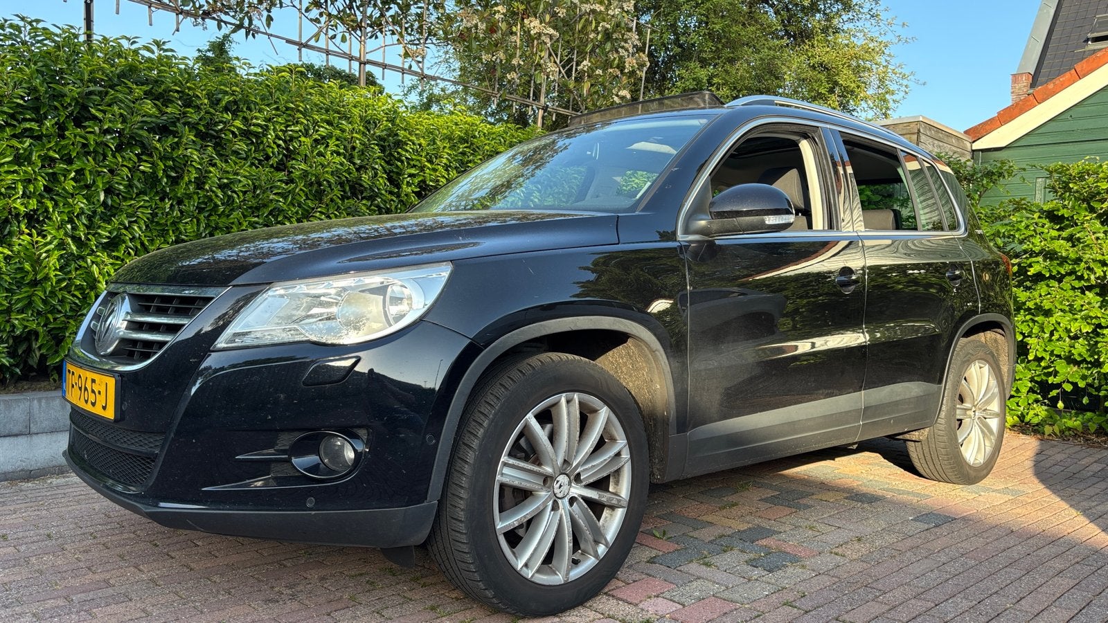Volkswagen Tiguan 1.4 TSI 110KW 2011 Zwart, Auto's, Voorwielaandrijving, 1800 kg, 4 cilinders, Zwart