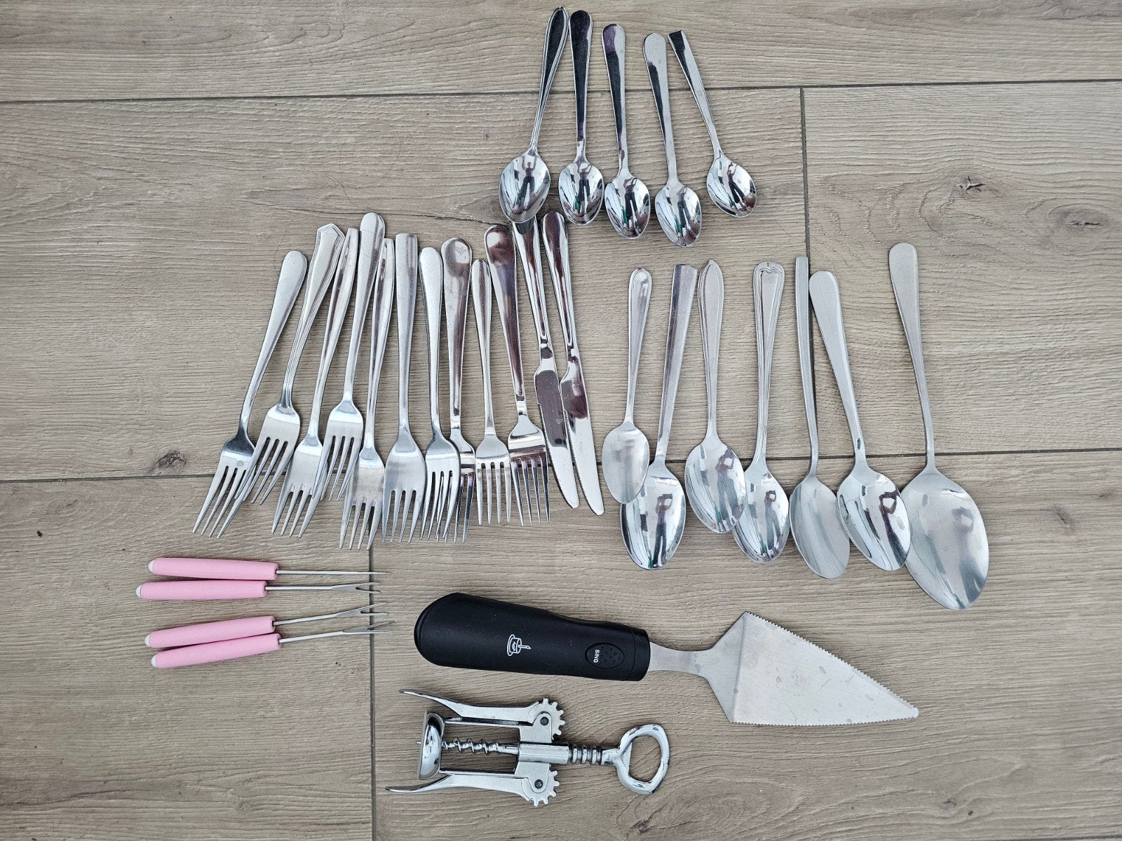 Verschillende soorten bestek en keukengerei, Huis en Inrichting, Keuken | Bestek, Ophalen, Zo goed als nieuw, Rvs of Chroom