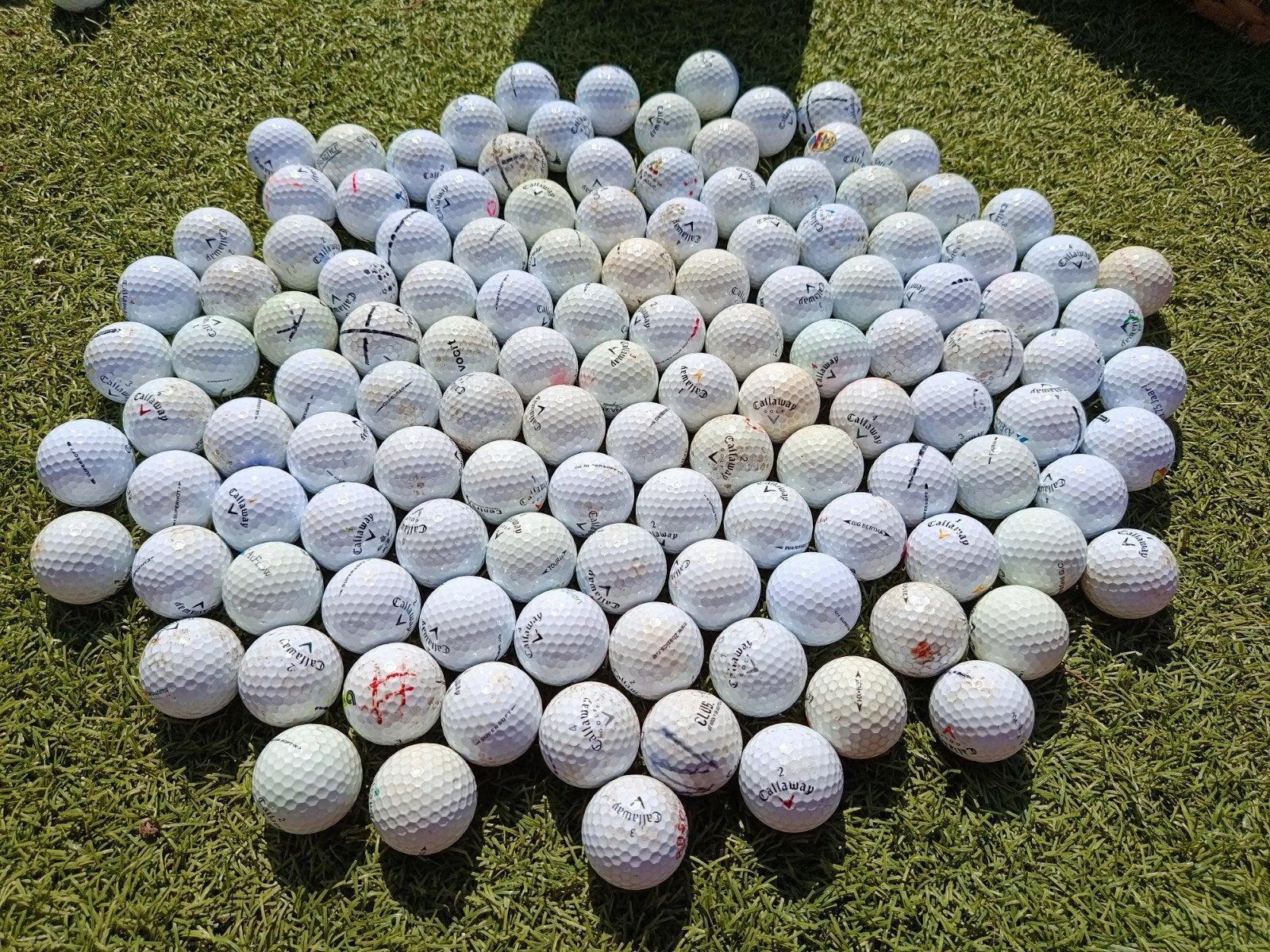 125 Callaway ballen (gebruikt), Ophalen of Verzenden, Gebruikt, Bal(len), Callaway