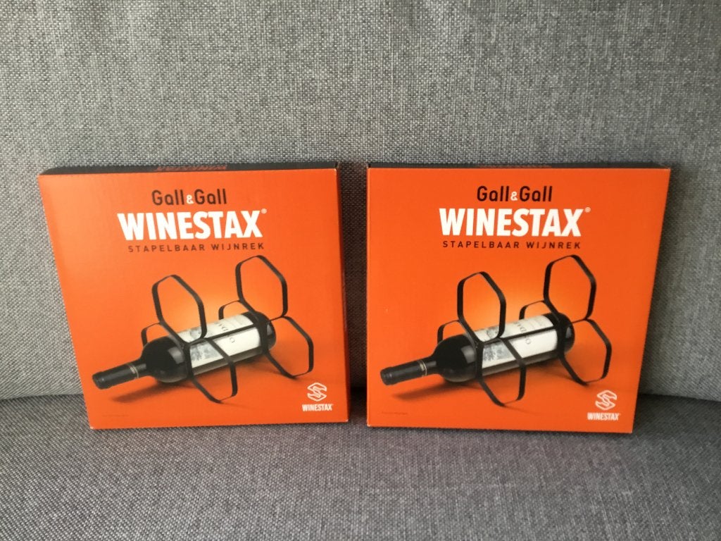 2x Winestax - Gall&Gall - wijnrek - nieuw in doos!, Ophalen of Verzenden, Nieuw, Metaal