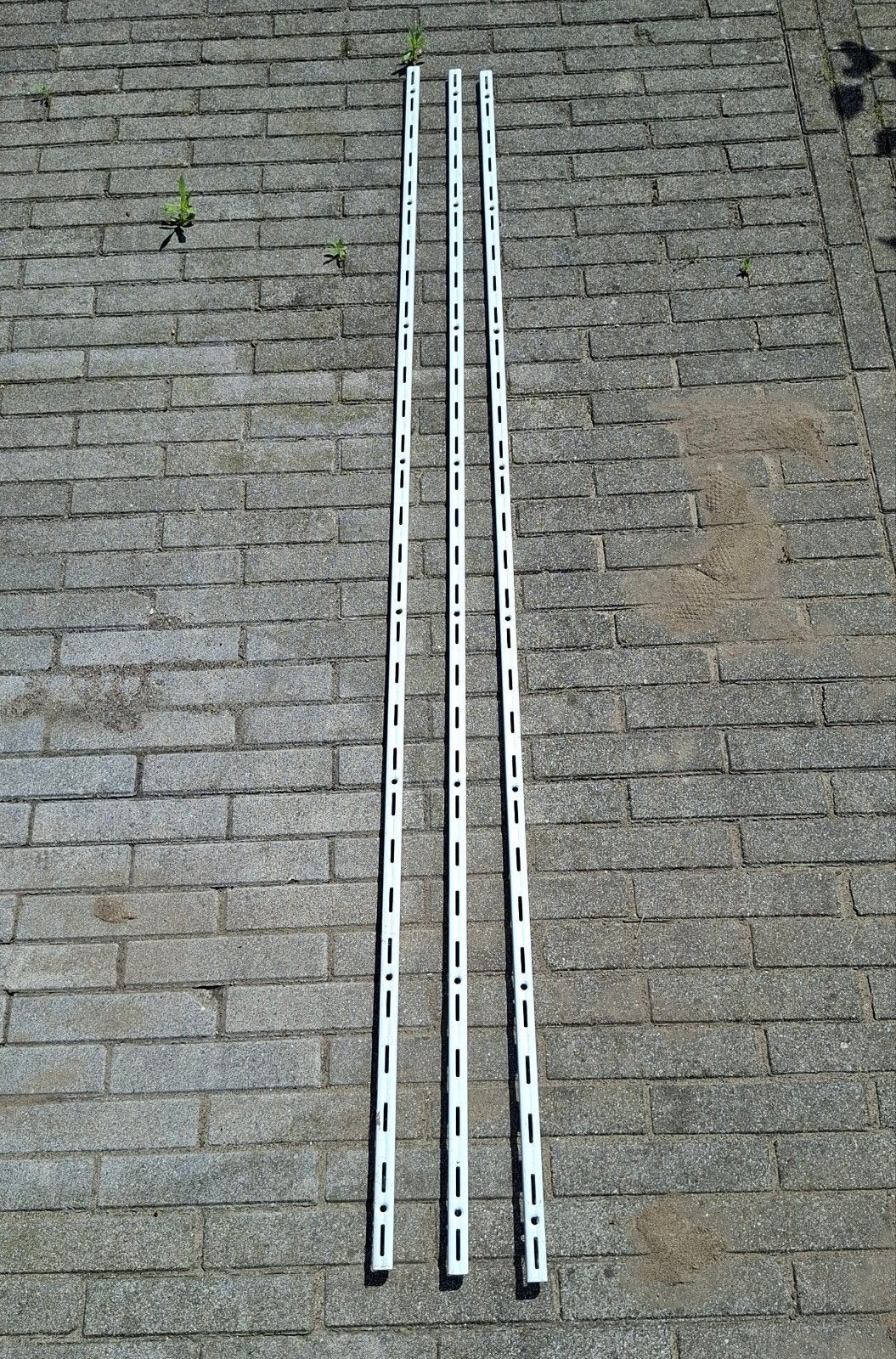 3x Witte wandprofielen voor wandsysteem, 150 cm lang, Ophalen of Verzenden, Gebruikt