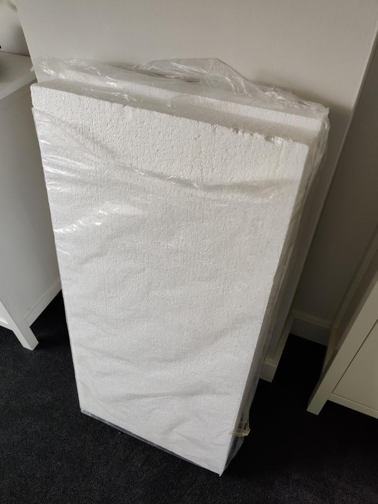 2 Polystyreen isolatieplaat (piepschuim) 1000x500x80mm, Ophalen, Dakisolatie, Nieuw, Minder dan 5 m²