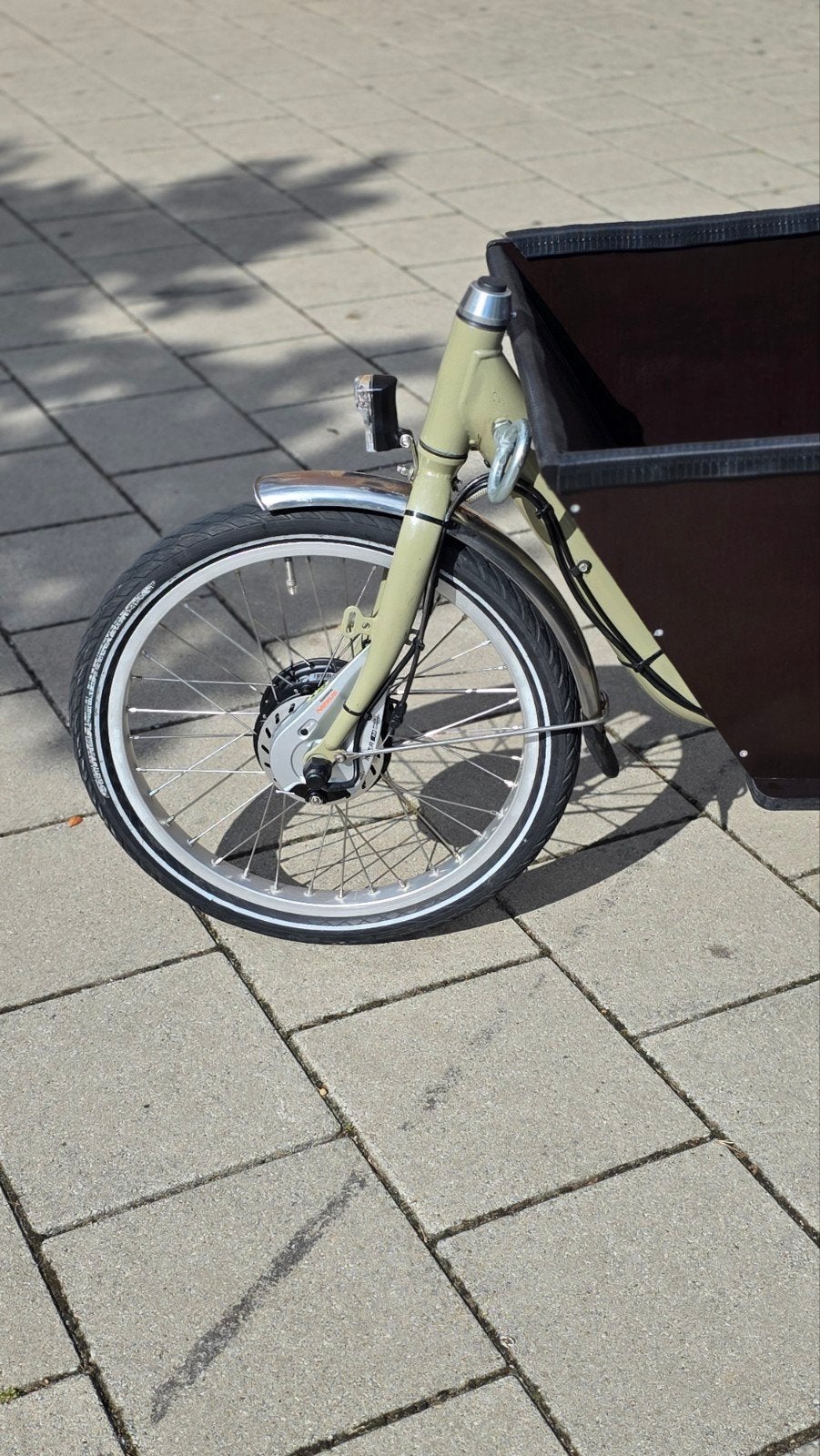 2dehands elektrische bakfiets met regentent, Overige merken, Gebruikt, Goederen, Huif