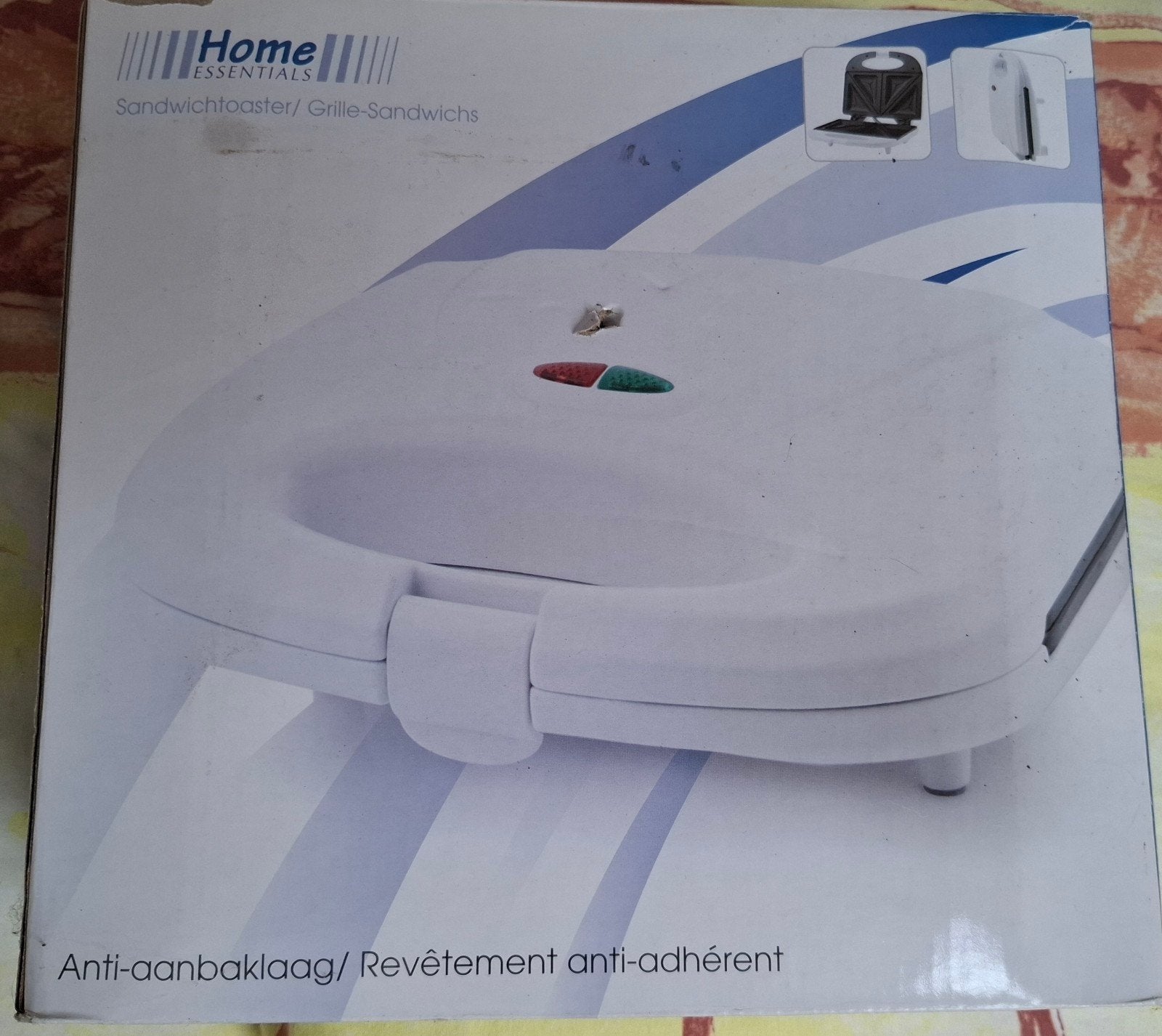 Home Essentials Sandwichtoaster - Anti-aanbaklaag, Ophalen, Gebruikt