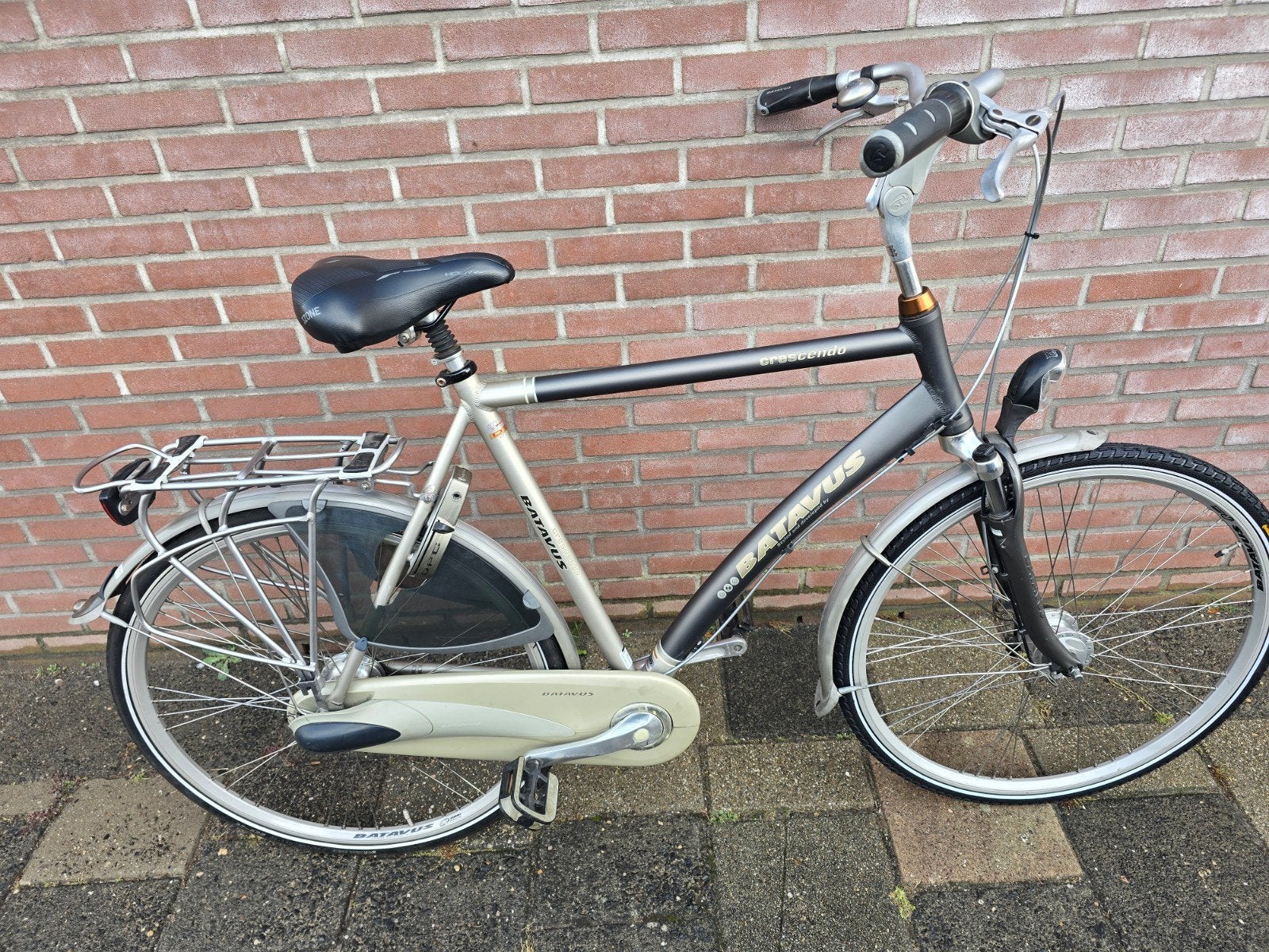 Batavus Crescendo - 7 versnellingen, vering, 62cm frame, Ophalen, Gebruikt, Versnellingen, Batavus