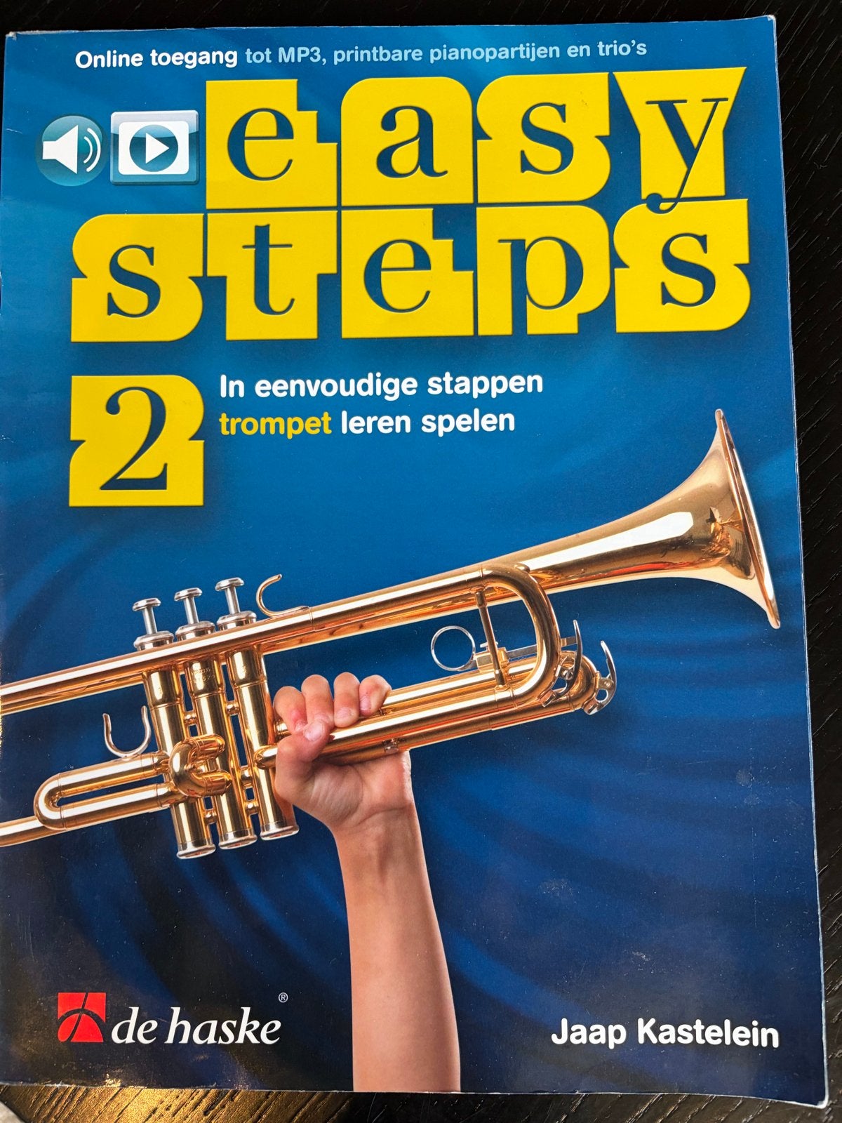 Easy Steps 2 Trompet Leren Spelen - Jaap Kastelein, Ophalen of Verzenden, Gebruikt, Overige typen