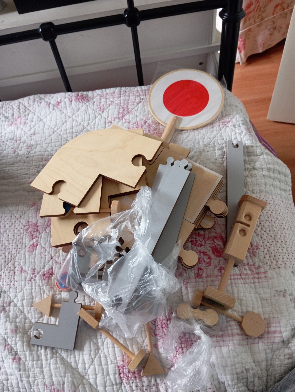 Houten speelgoed verkeersset en puzzelbaan, Kinderen en Baby's, Speelgoed | Houten speelgoed, Zo goed als nieuw, Overige typen