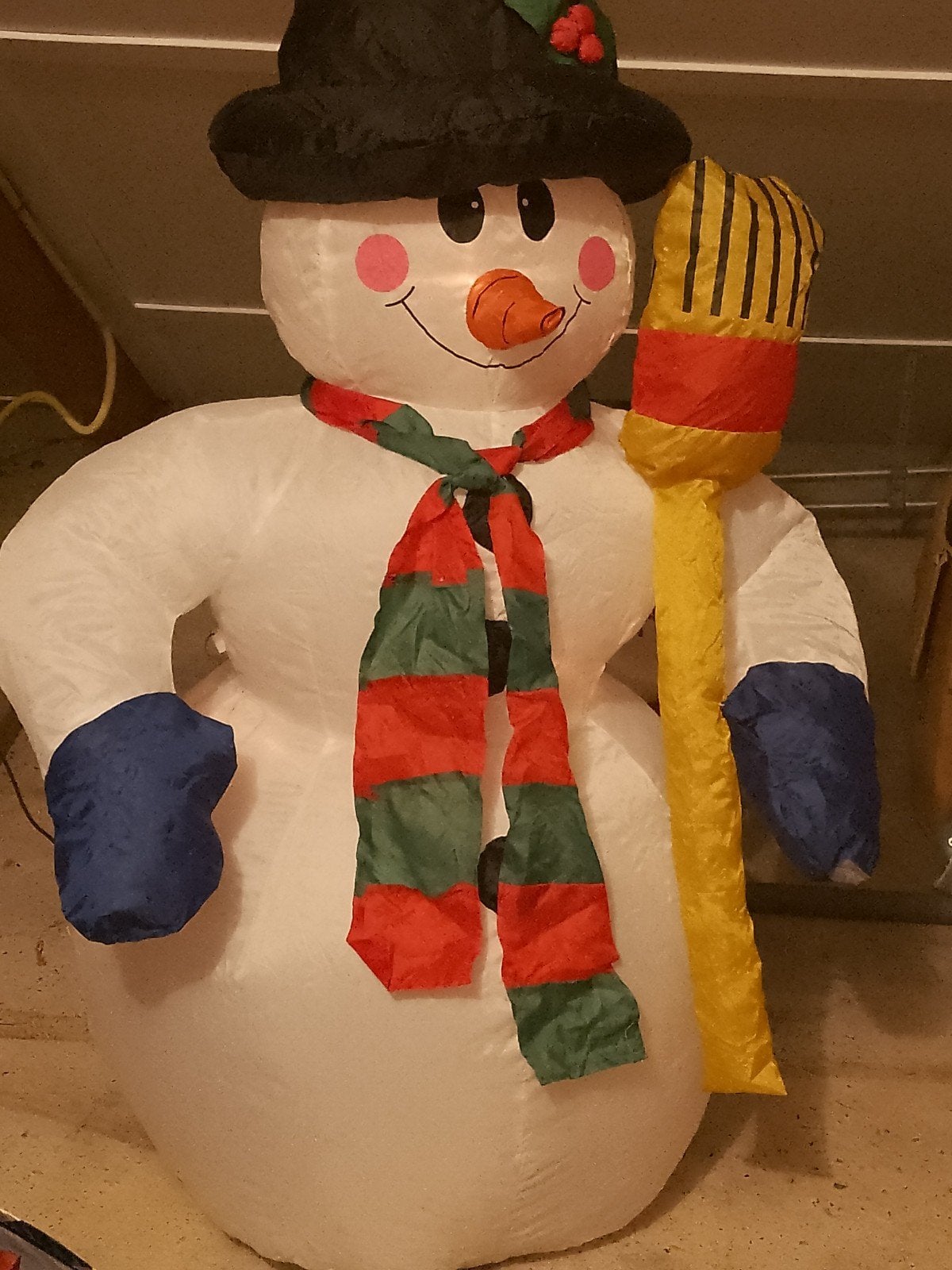 Mooie opblaasbare sneeuw pop voor buiten, Ophalen of Verzenden, Zo goed als nieuw