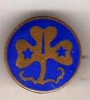 Broche scouting emaille klaverblad (a1), Ophalen of Verzenden, Gebruikt, Overige onderwerpen