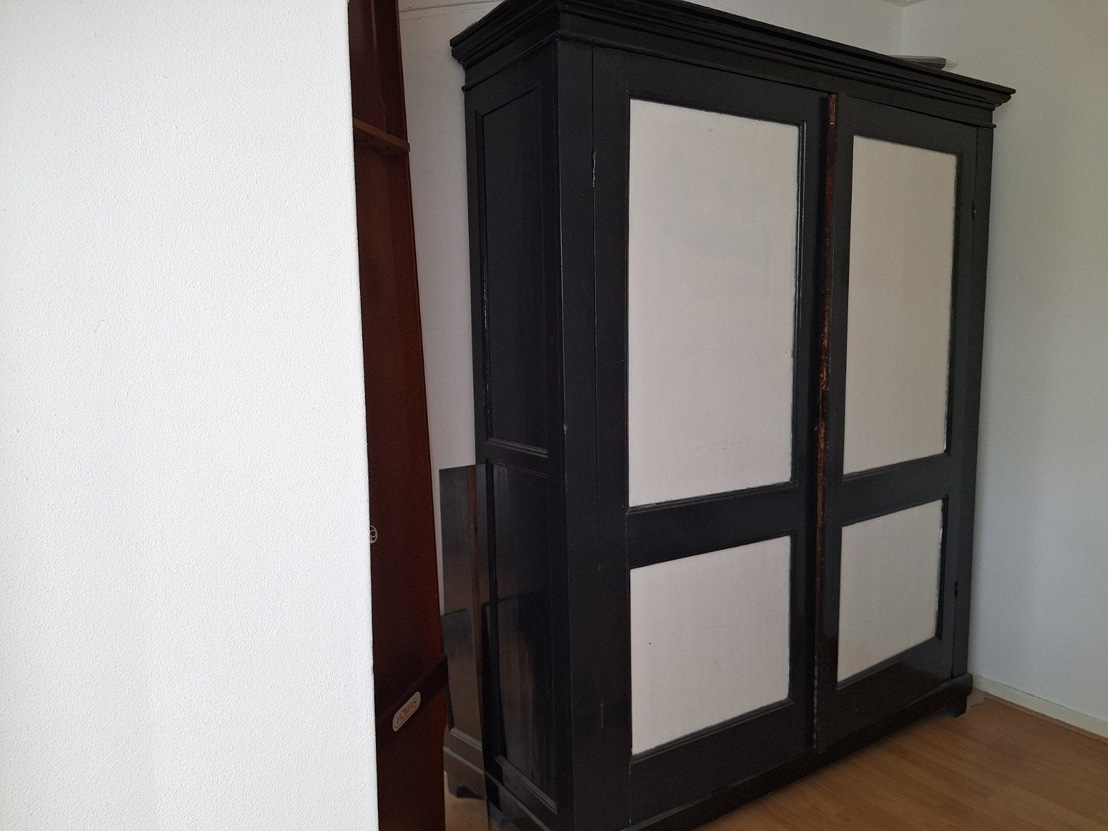 antieke Franse linnenkast 1.88 hoog bij 35 diep en 1.50 bree, Huis en Inrichting, Kasten | Kledingkasten, Ophalen, Met plank(en)