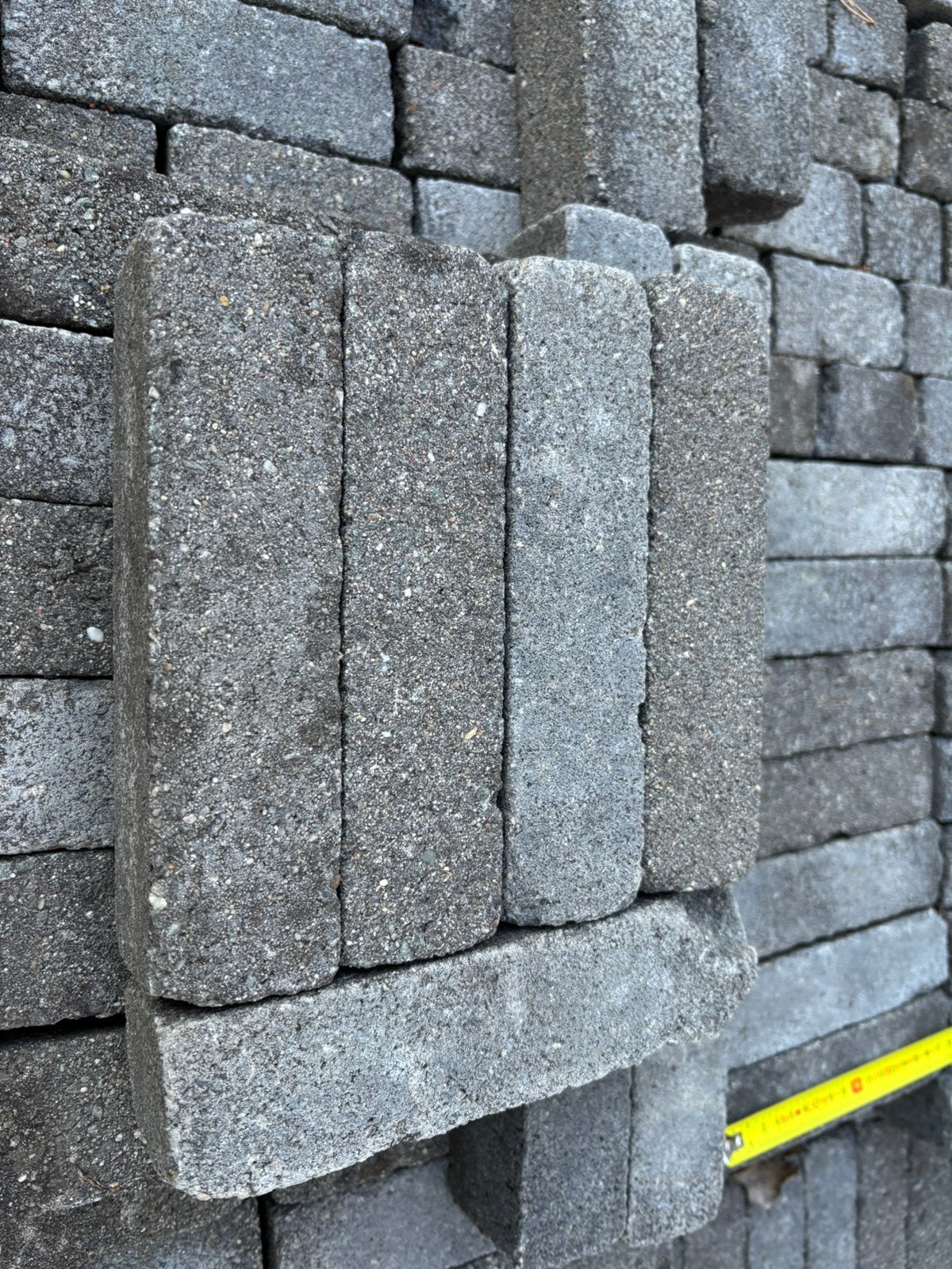 Betonnen klinkers grijs 20x5x5, Tuin en Terras, Ophalen, Gebruikt, Klinkers, 5 tot 10 m²