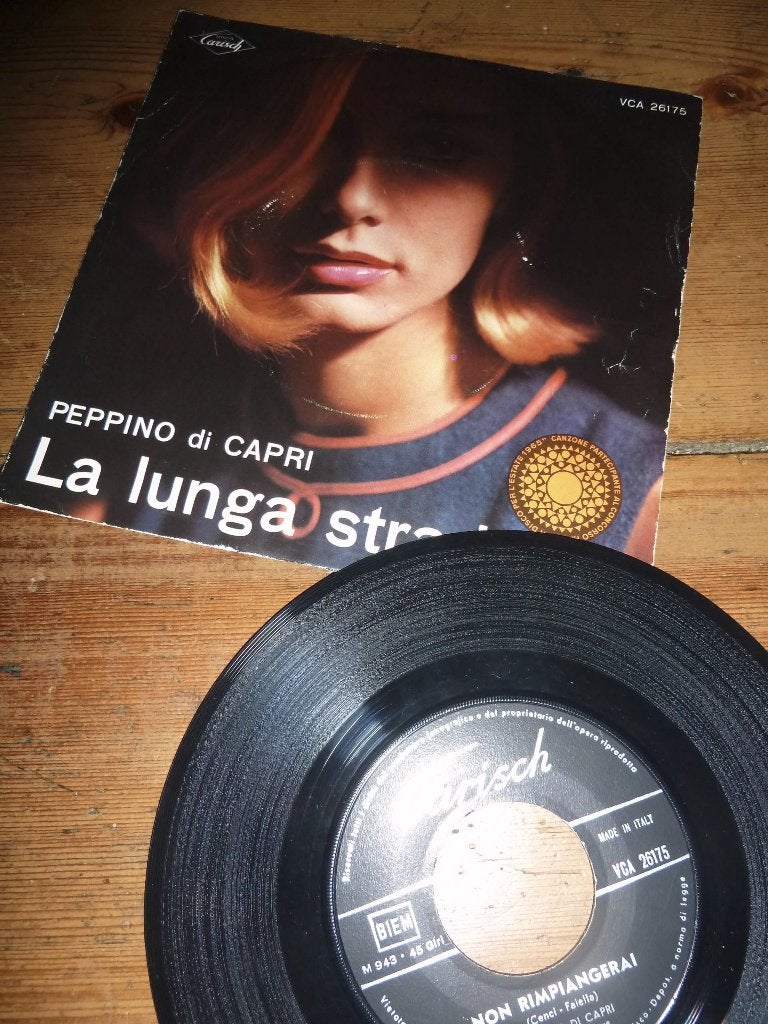 PEPPINO DI CAPRI la lunga strada 1965 single, Ophalen of Verzenden, Gebruikt, Pop