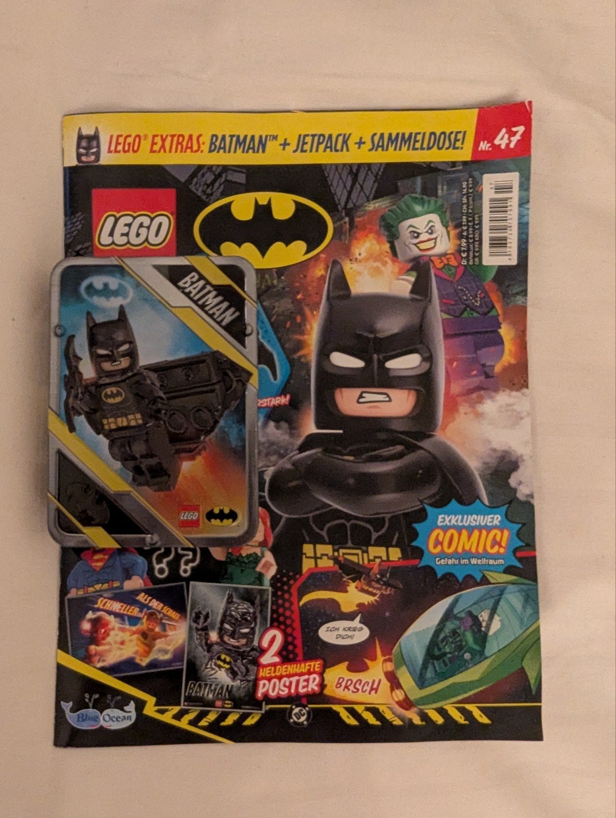 Lego Batman Extra #47 met Jetpack en Verzamelblik, Ophalen of Verzenden, Nieuw, Lego
