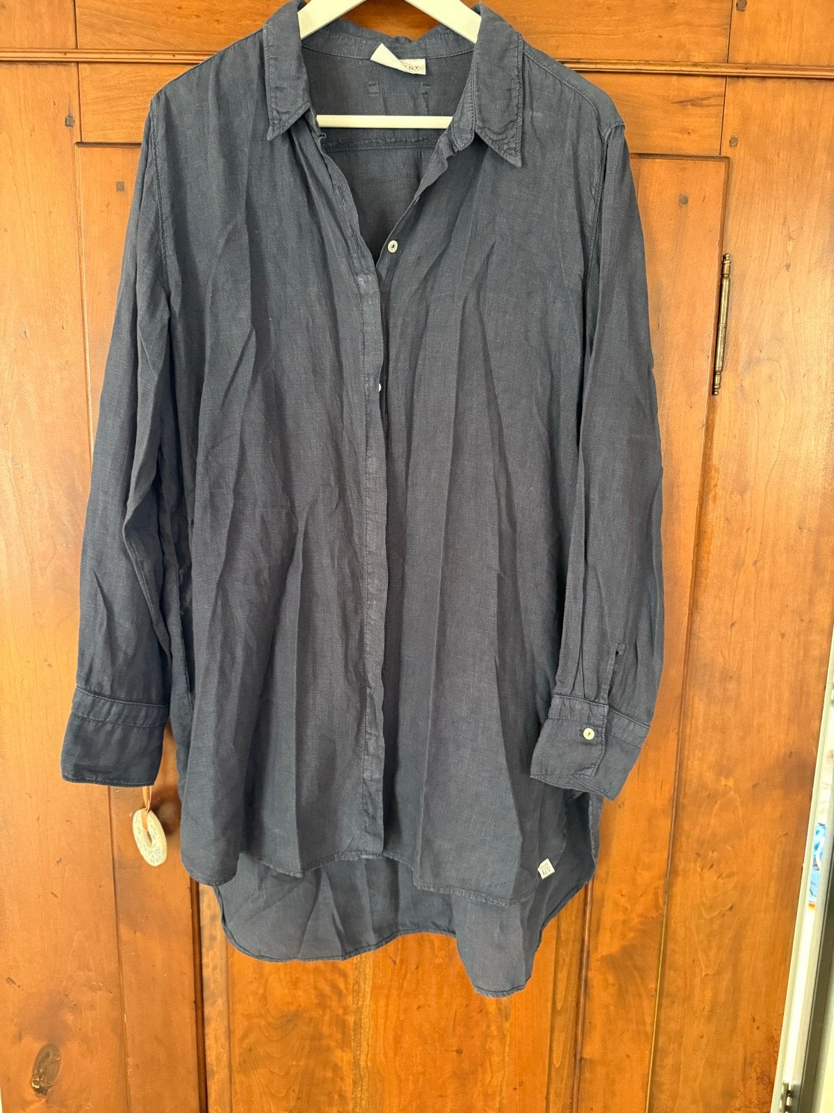 Penn&Ink N.Y. Linnen Blouse Maat 36 (S), Ophalen of Verzenden, Zo goed als nieuw, Maat 36 (S), Blauw