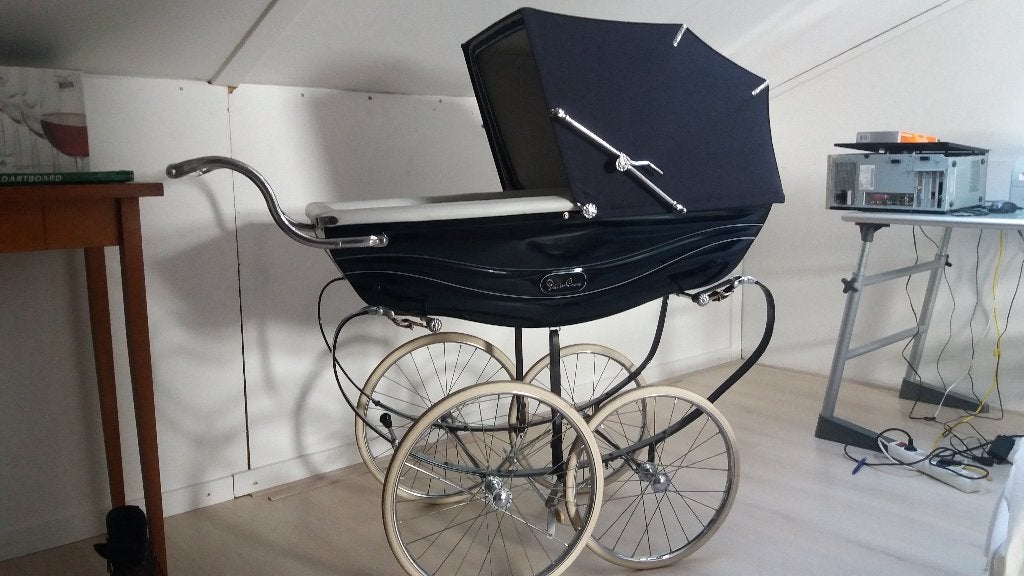 SilverCross kinderwagen met nieuwe lederen tuigriemen, Ophalen, Zo goed als nieuw, Kinderwagen, Overige merken