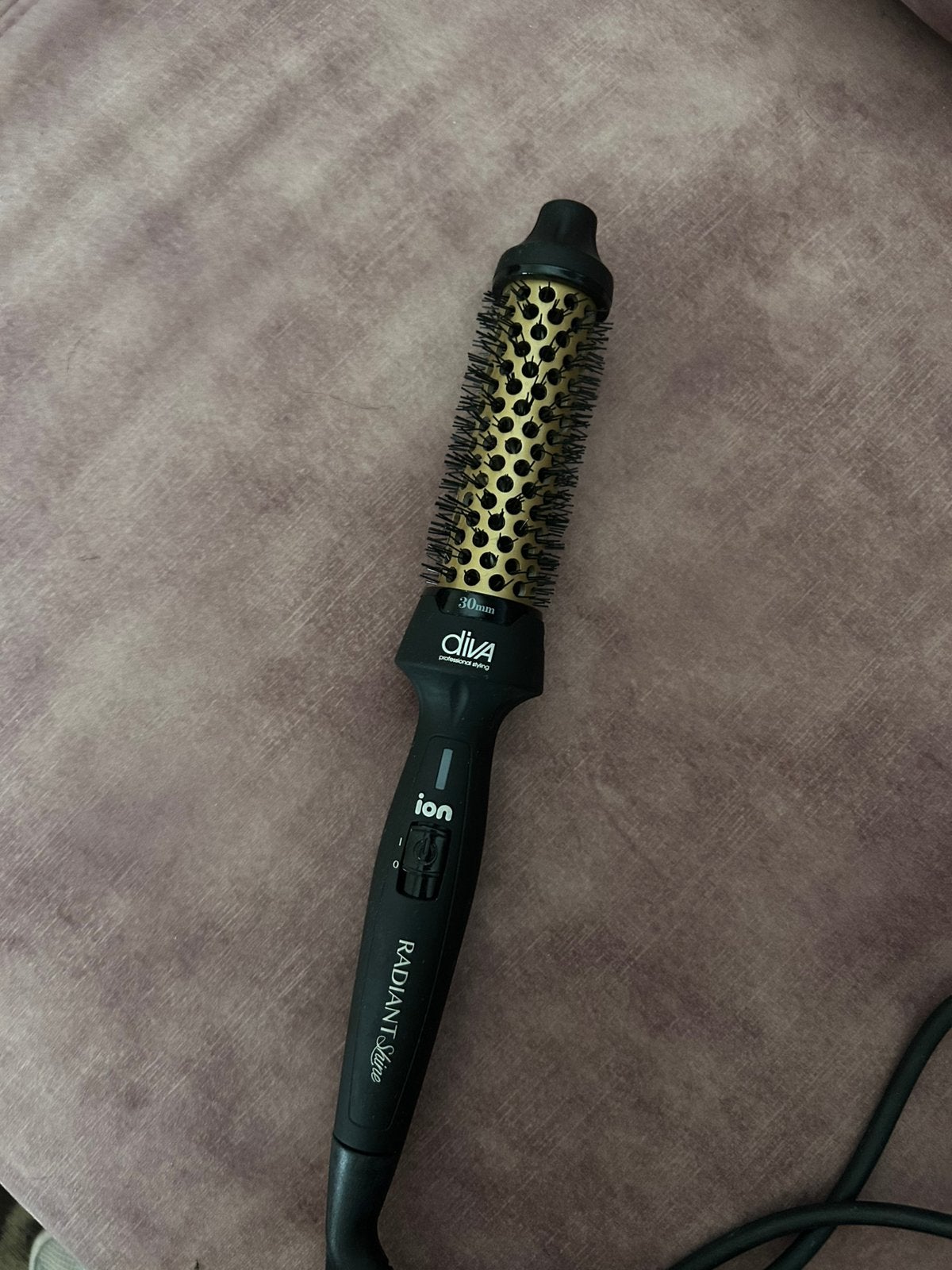 Diva professional radiant shine brush 30 mm, Ophalen of Verzenden, Gebruikt, Haarverzorging