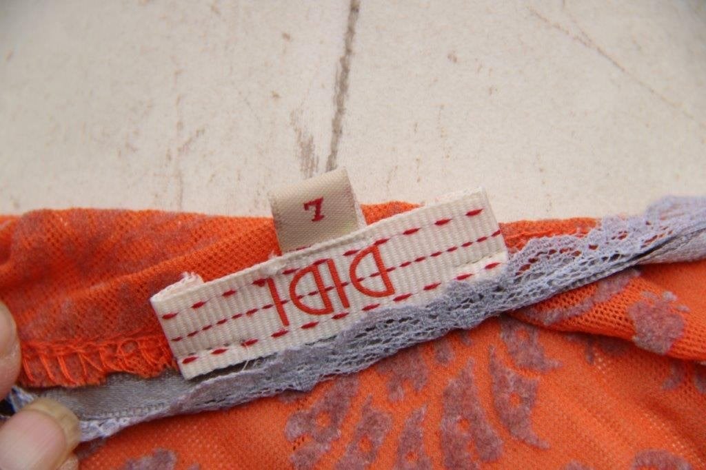 Tuniek oranje/ grijs Didi mt L Transparant Vaste prijs, Maat 42/44 (L), Ophalen of Verzenden, Zo goed als nieuw, Didi