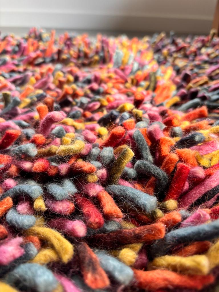 Brinker Angora Vloerkleed 200x300 cm-  100% wol, Huis en Inrichting, Ophalen, Hoogpolig, 100% wol, mult colour, Overige kleuren