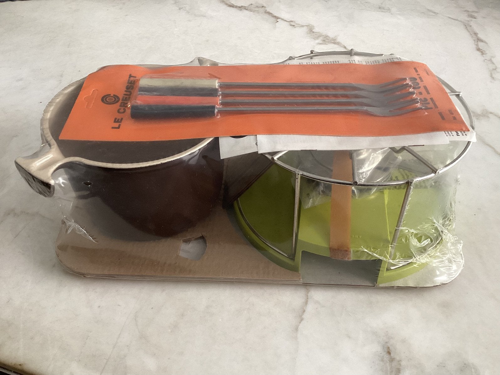 Le Creuset, Vintage Fondueset ENZO-MARI LA MAMA €75,00, Ophalen, Nieuw