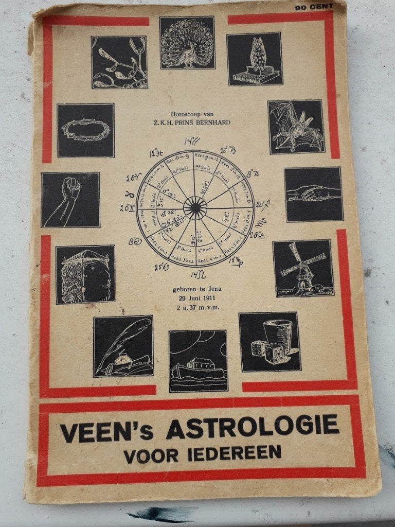 Astrologie voor iedereen. ca 1937 / Horoscoop Prins Bernhard, Boeken, Esoterie en Spiritualiteit, Gelezen, Astrologie, Ophalen of Verzenden
