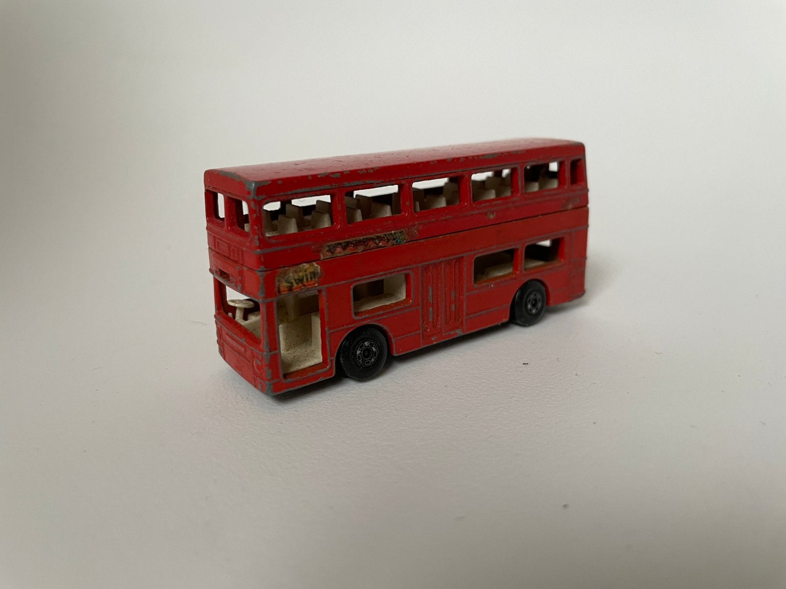 model Londen bus dubbeldekker ‘londoner, rood, Matchbox 1/87, Ophalen of Verzenden, Gebruikt, Bus of Vrachtwagen