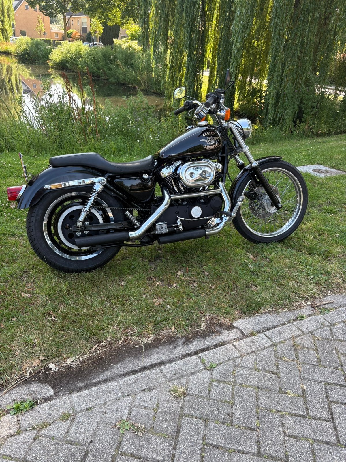 Harley sportster 1200 custom, 2 cilinders, Chopper, Gebruikt, Particulier