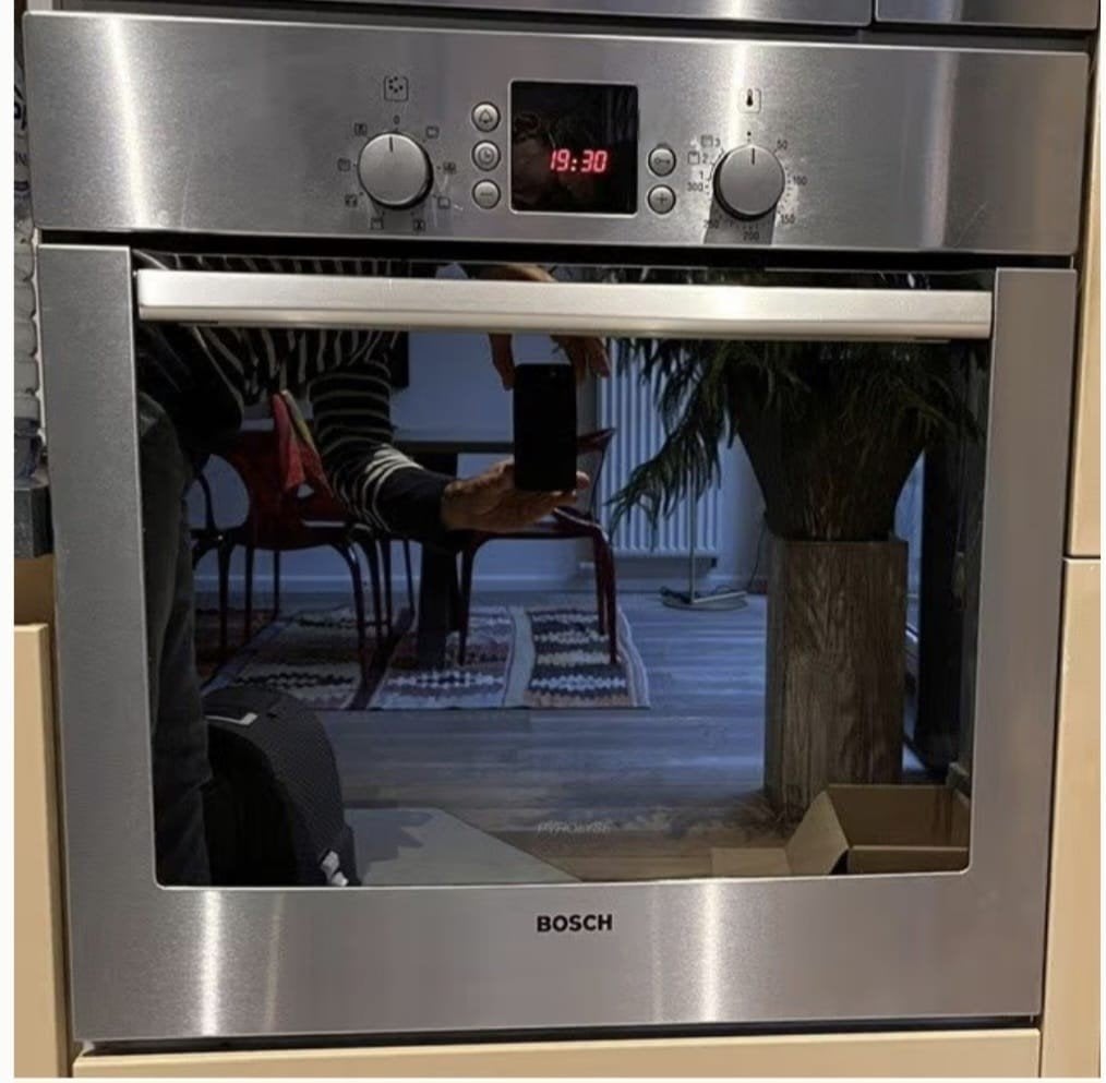 hele mooie Bosch inbouw combi oven, Ophalen, 45 tot 50 cm, Gebruikt, Bosch