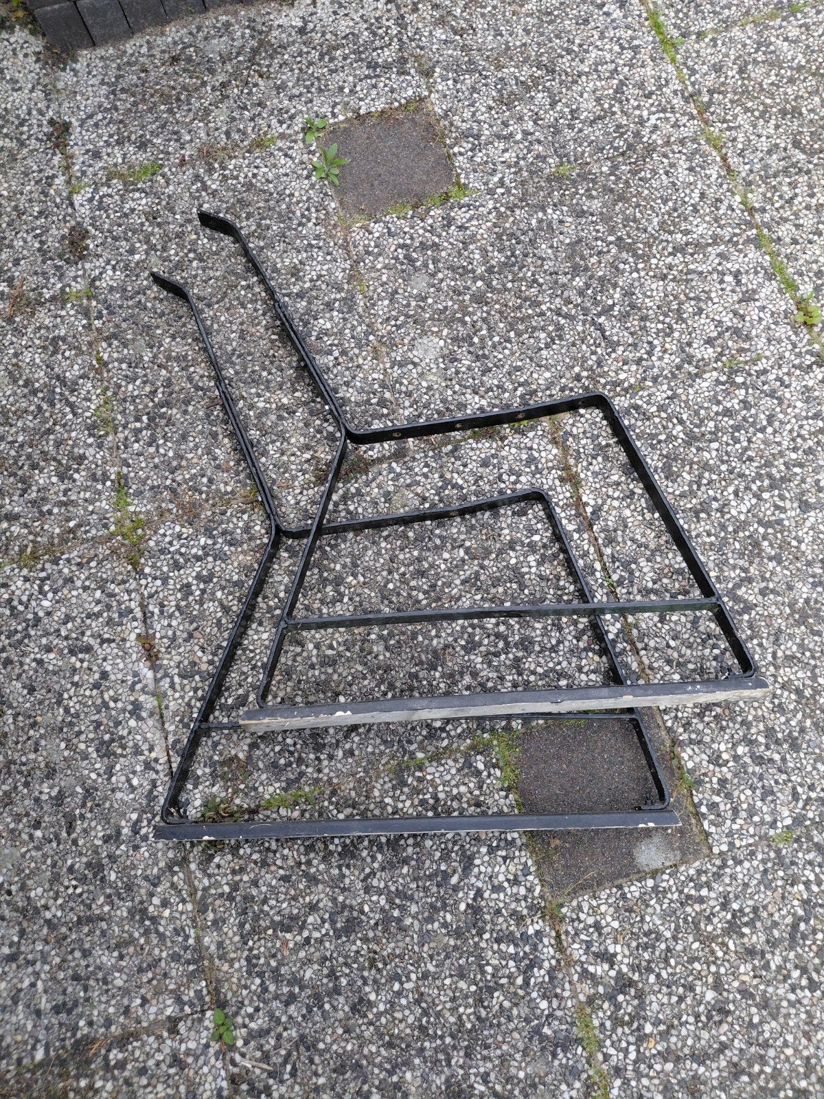 Metalen onderstel voor tuinbank, Ophalen, Gebruikt, Metaal